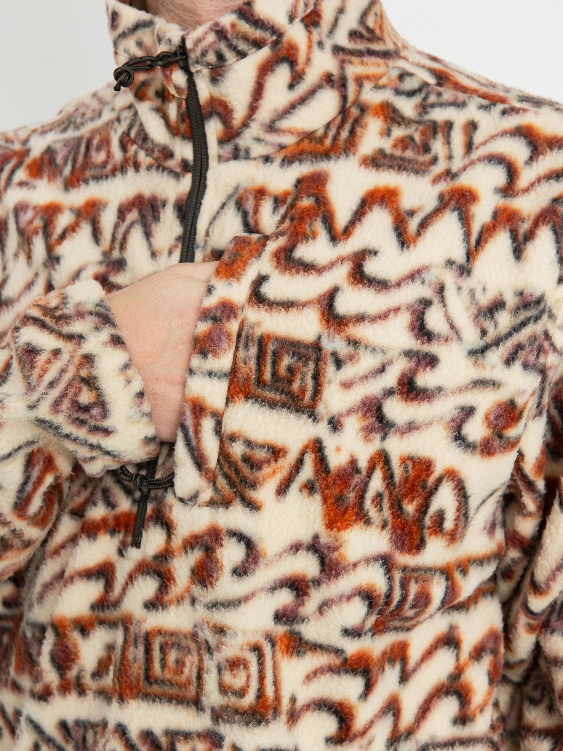 Férfi Billabong Boundary Mock Neck Polár pulóver (chino)