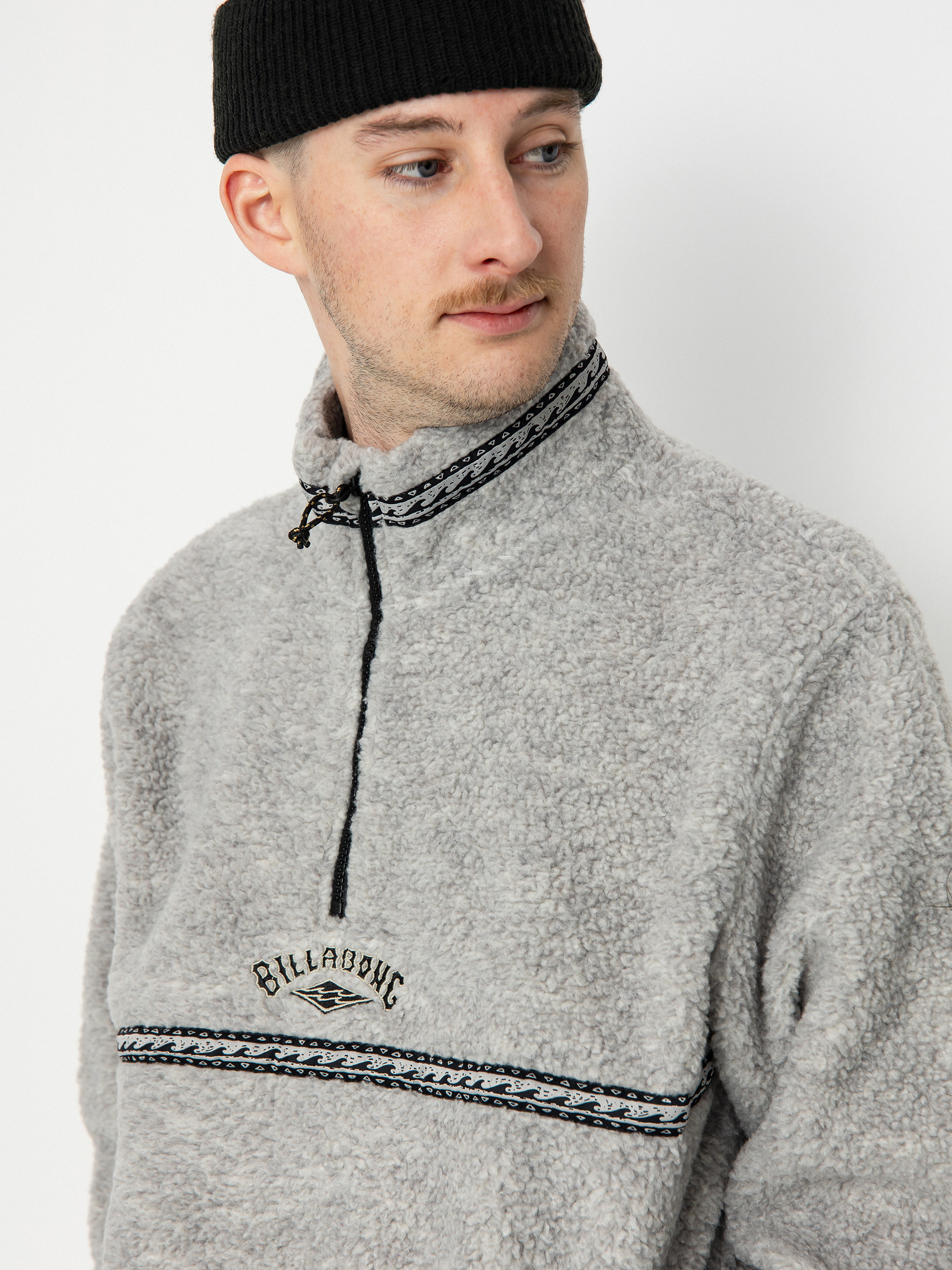 Férfi Billabong Boundary Tombstone Polár pulóver (oatmeal heather)