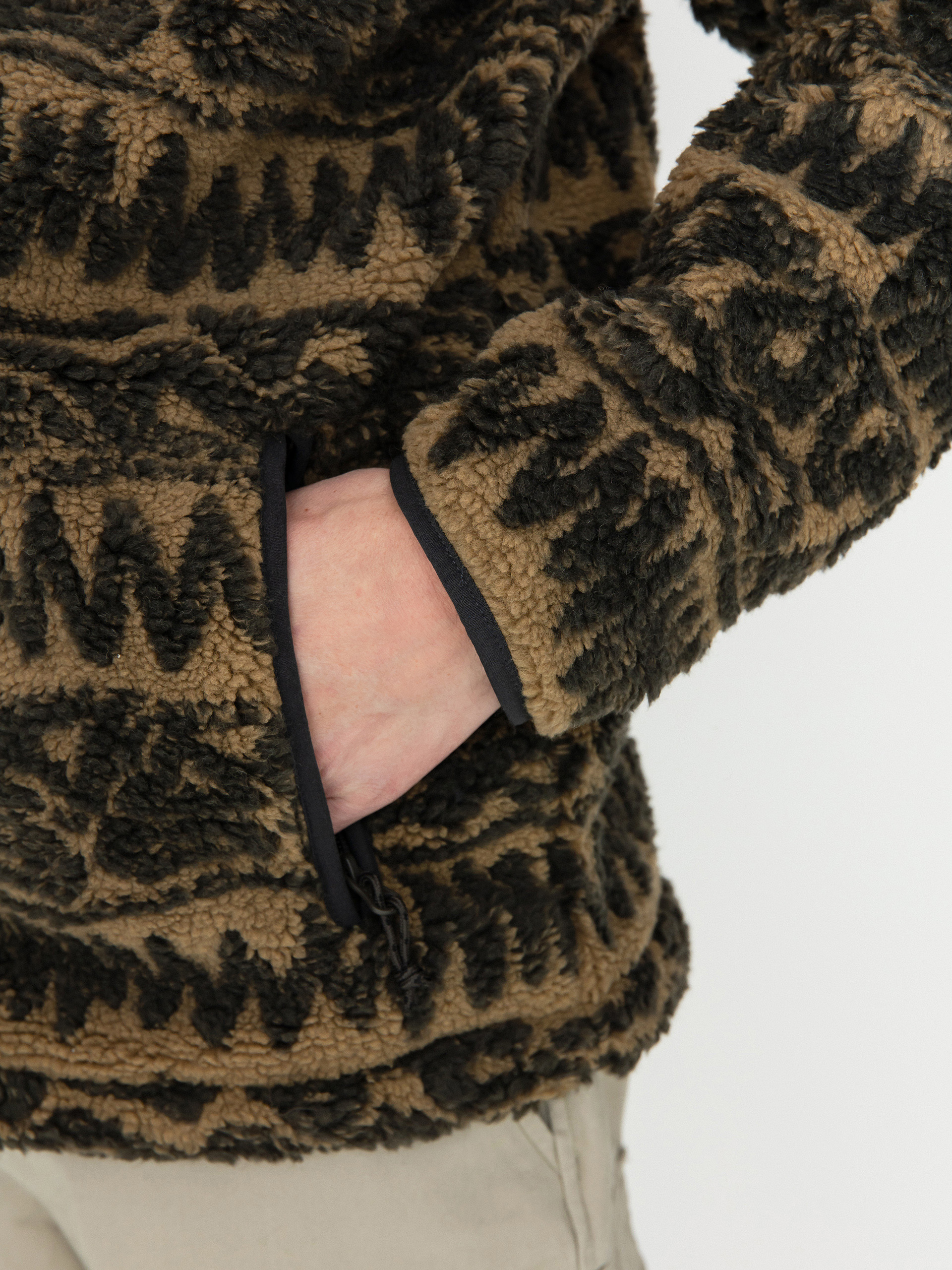 Férfi Billabong Boundary Switchback Zip Polár pulóver (gravel)