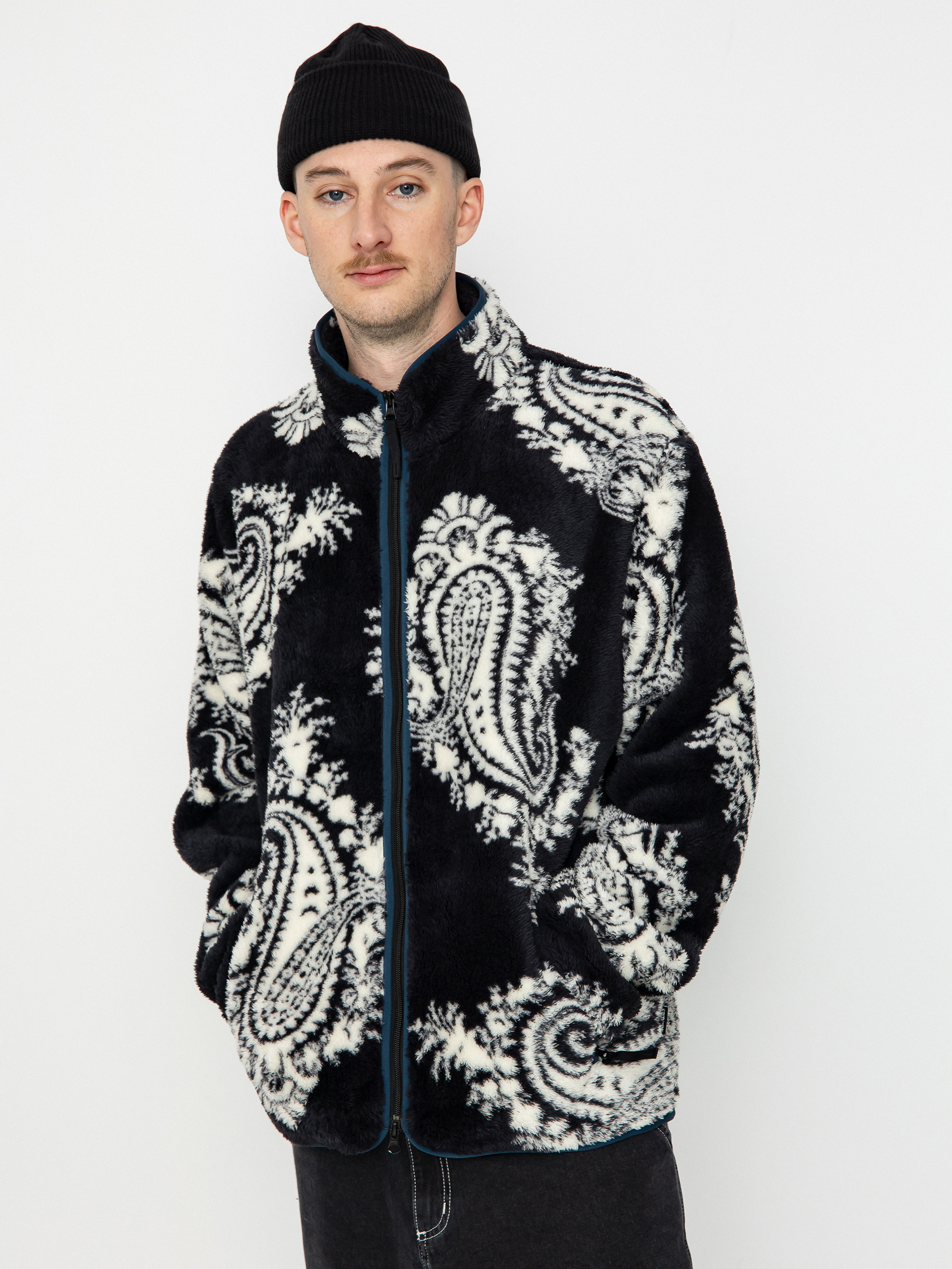 Férfi Carhartt WIP Jebson Polár pulóver (paisley big print black/squid)