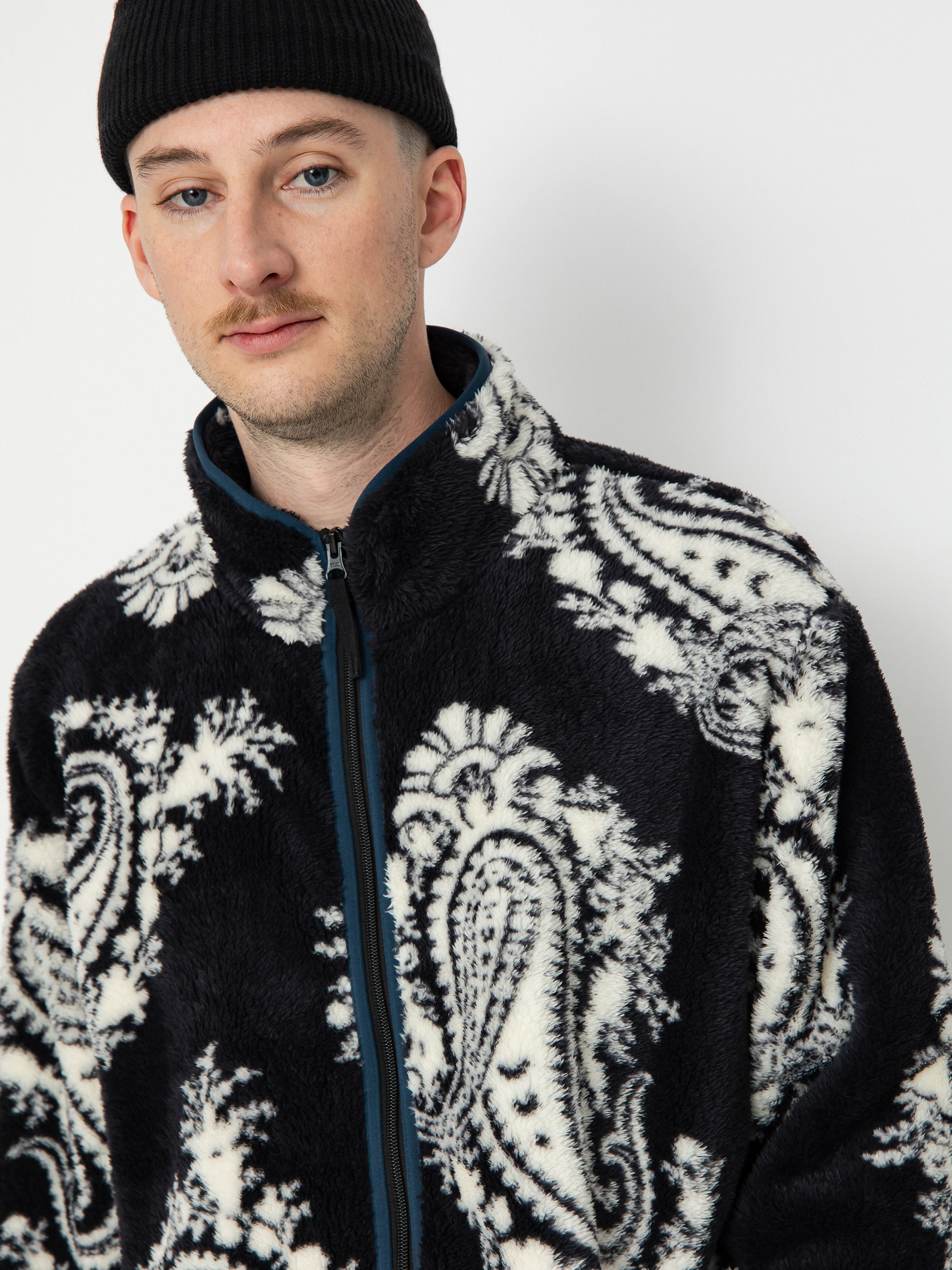 Férfi Carhartt WIP Jebson Polár pulóver (paisley big print black/squid)