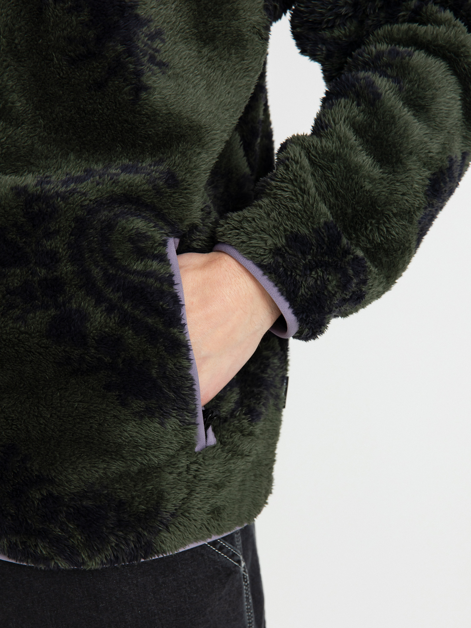 Férfi Carhartt WIP Kurtka Jebson Polár pulóver (paisley big print plant/glassy purple)