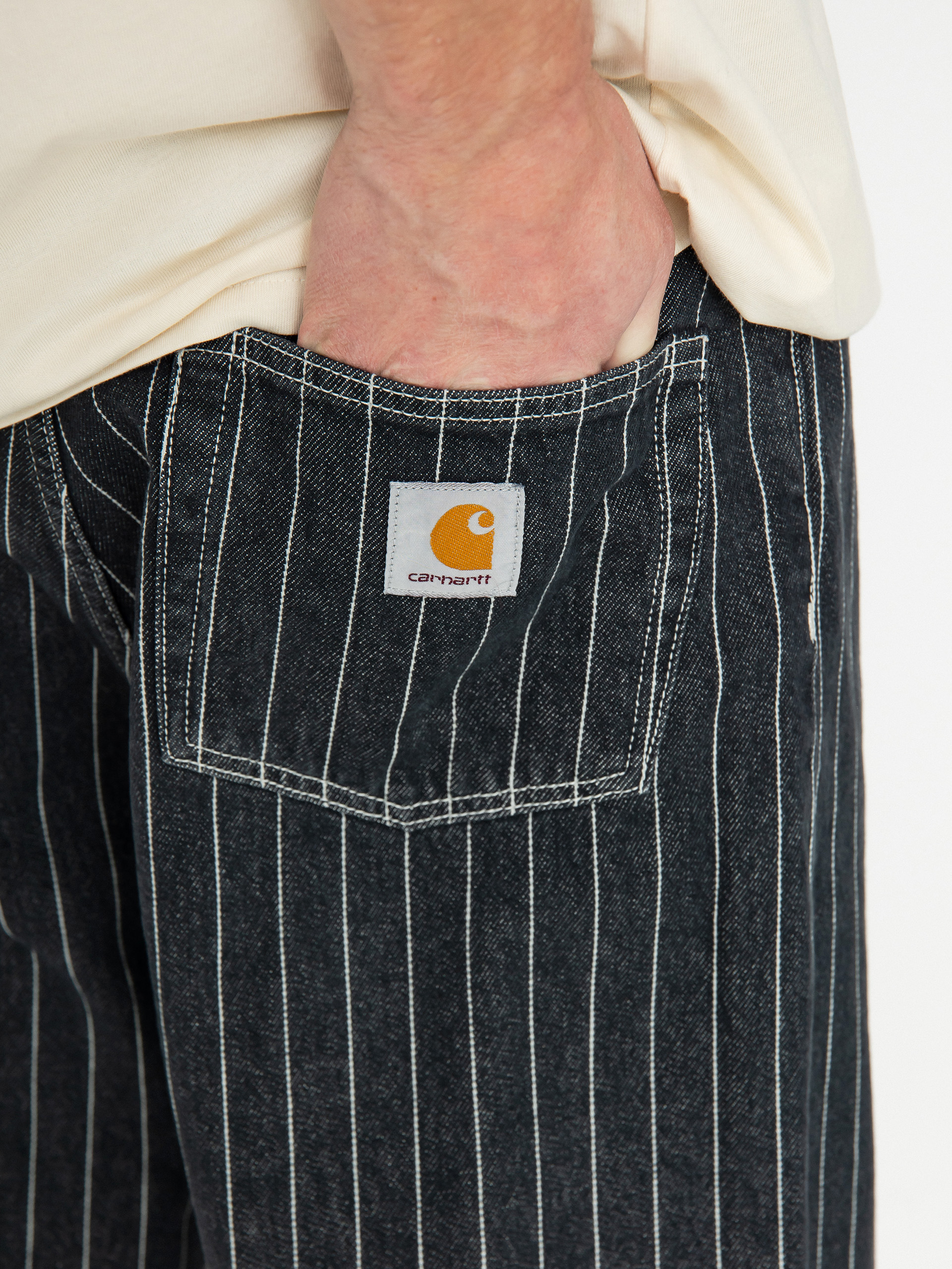 Carhartt WIP Orlean Kisnadrág (orlean stripe/black/white)