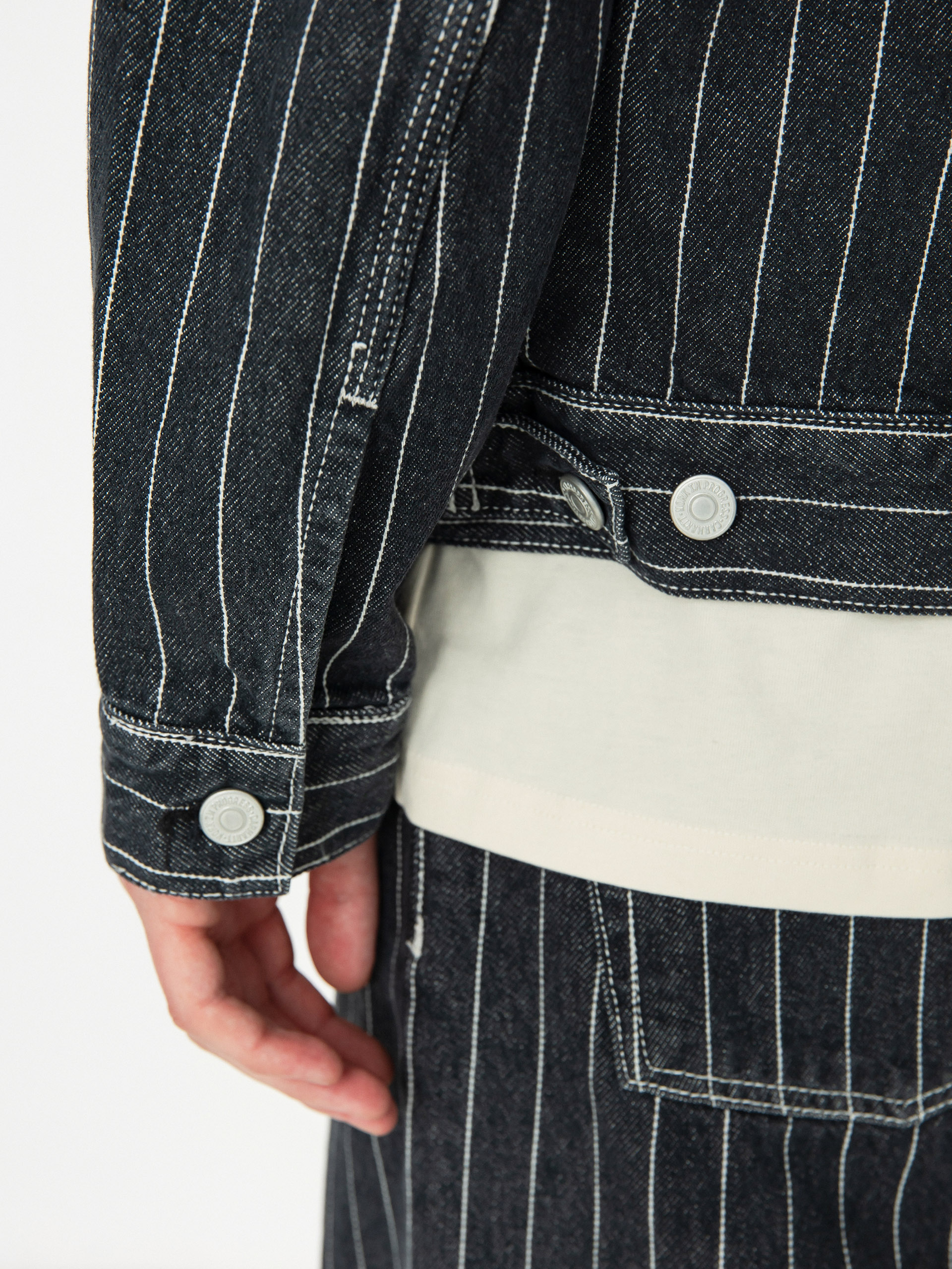 Carhartt WIP Orlean Dzseki (orlean stripe/black/white)