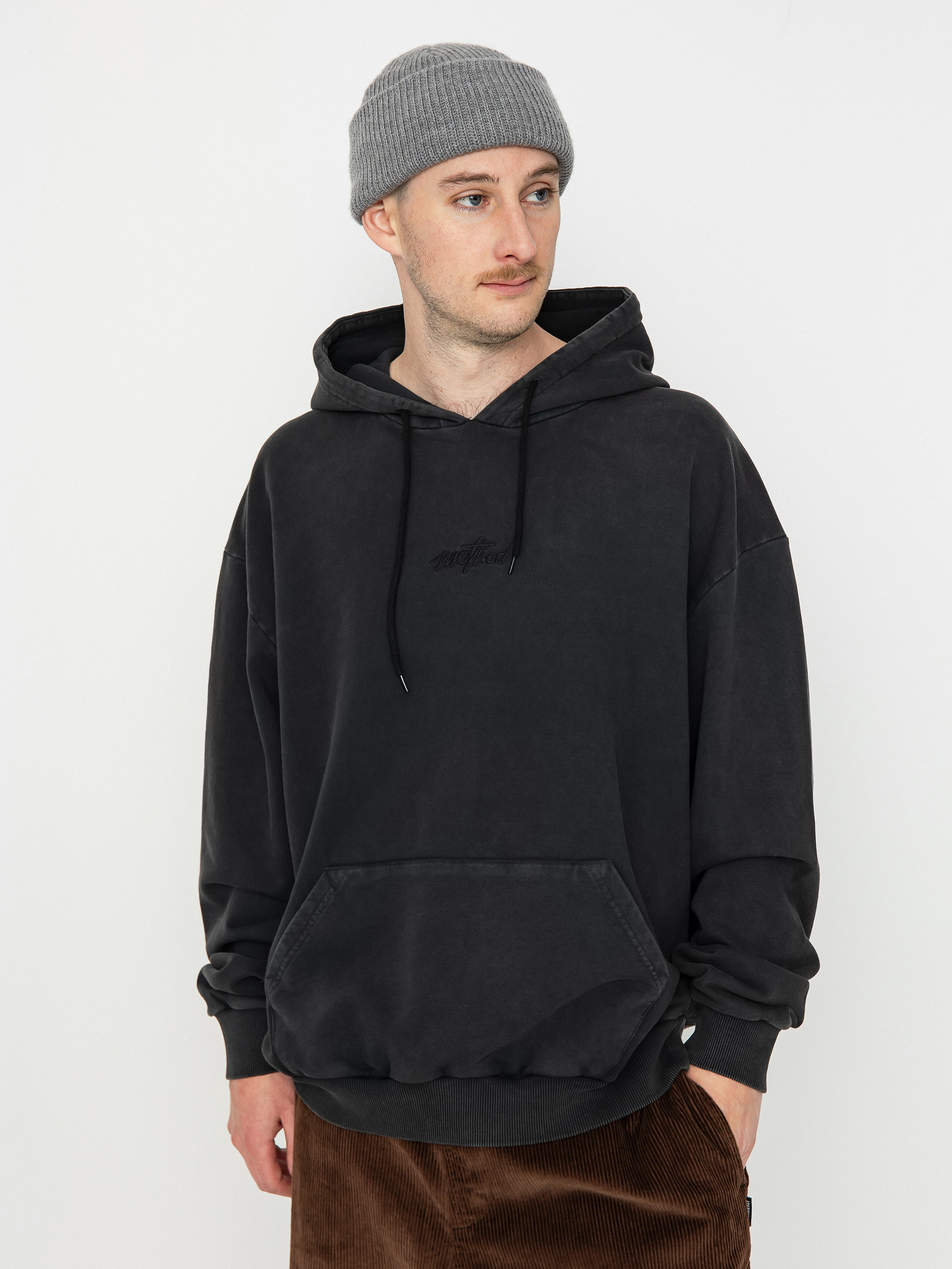Method Signature HD Kapucnis pulóver (washed black)