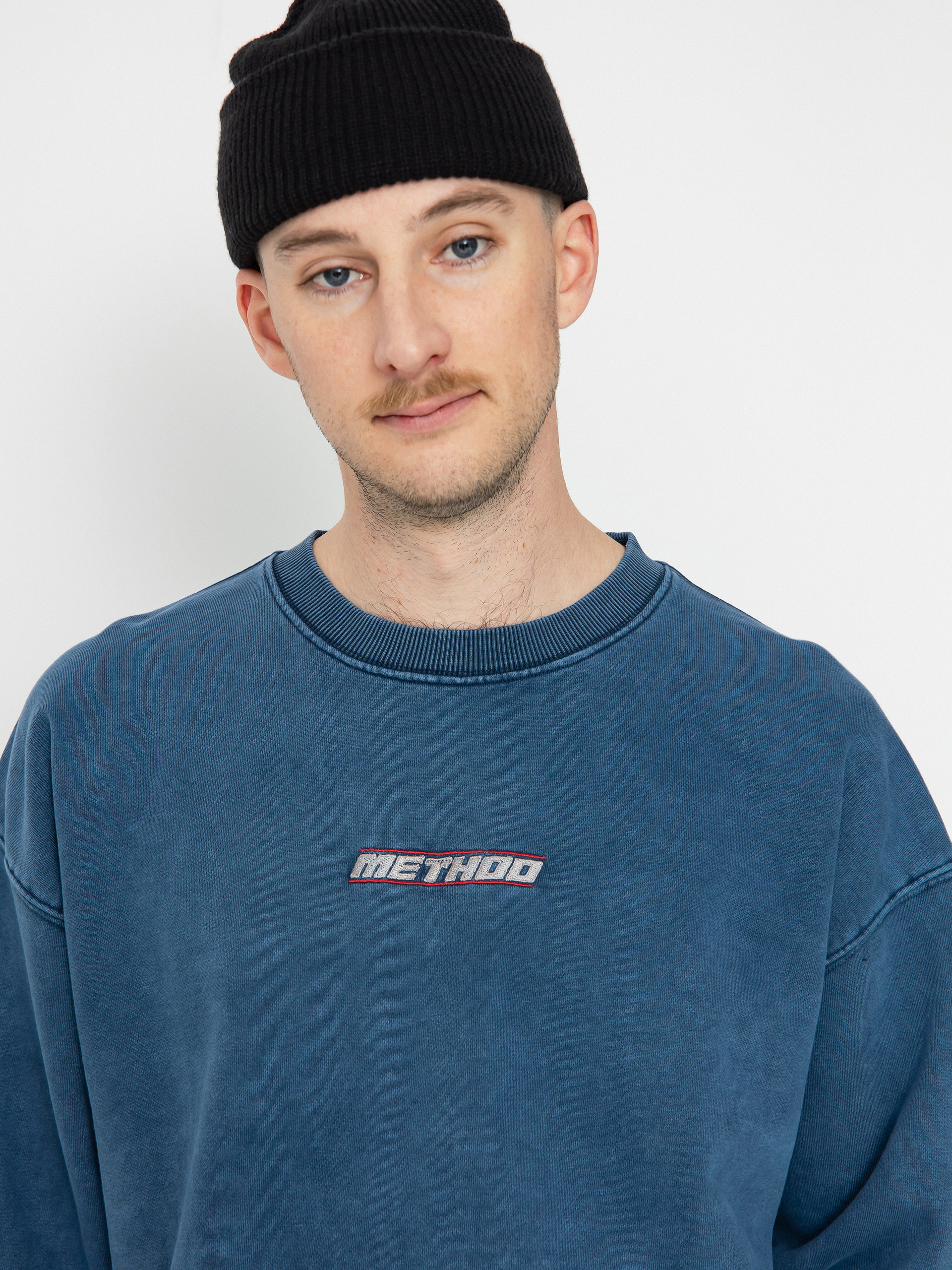 Method Hold Fast Crew Pulóver (washed navy)