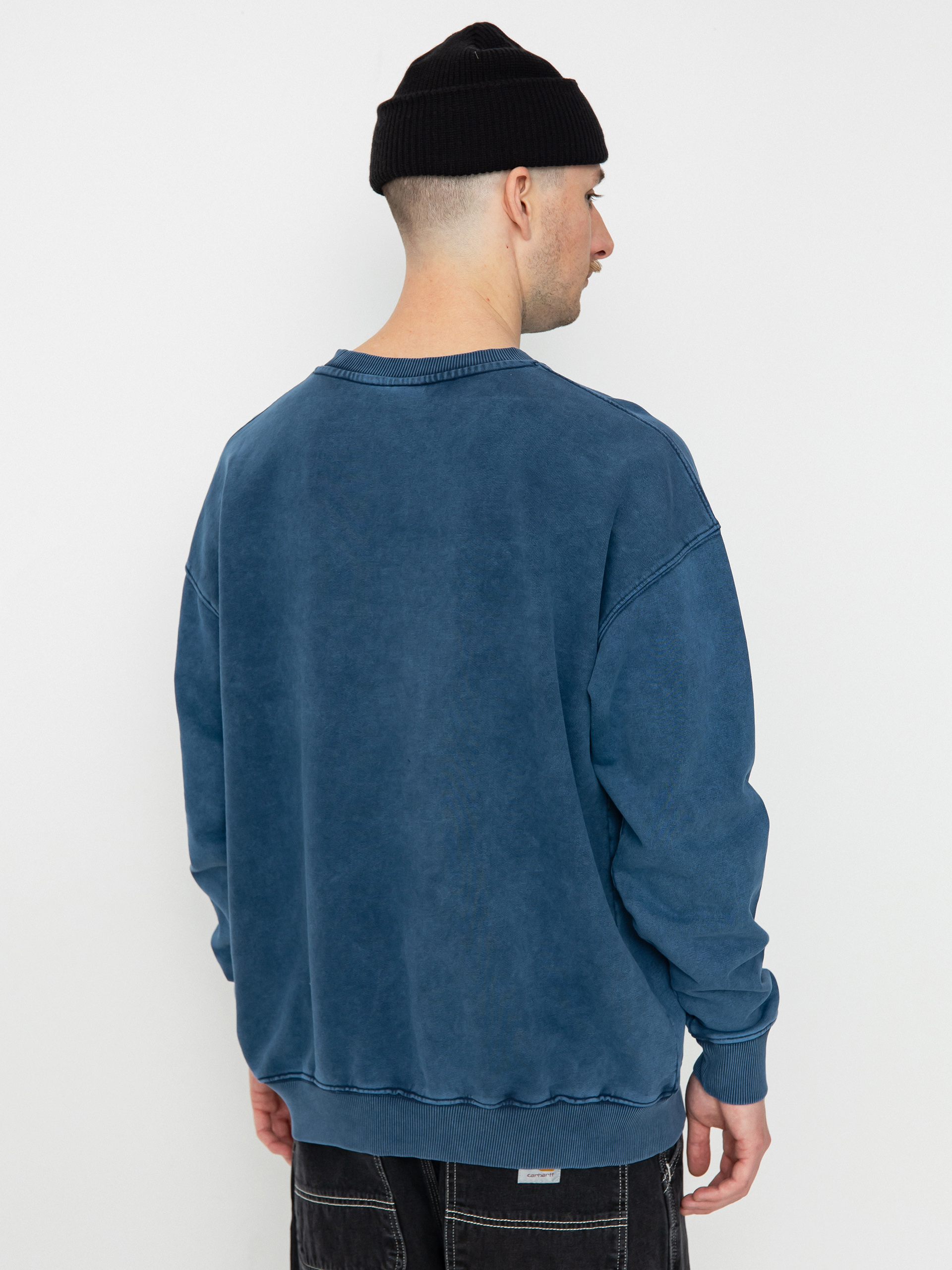 Method Hold Fast Crew Pulóver (washed navy)