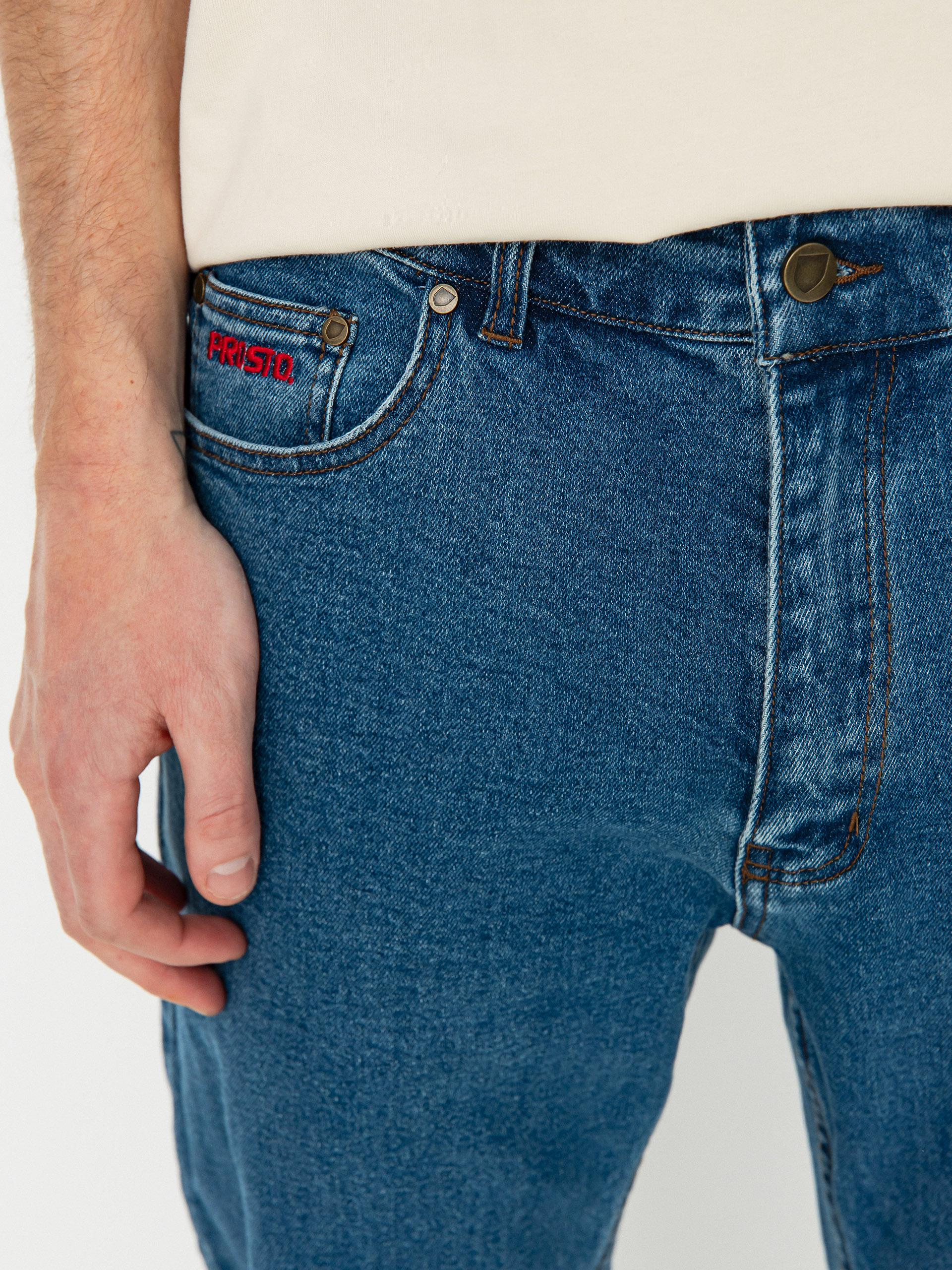 Prosto Jeans Regular Pocklog Kisnadrág (blue)