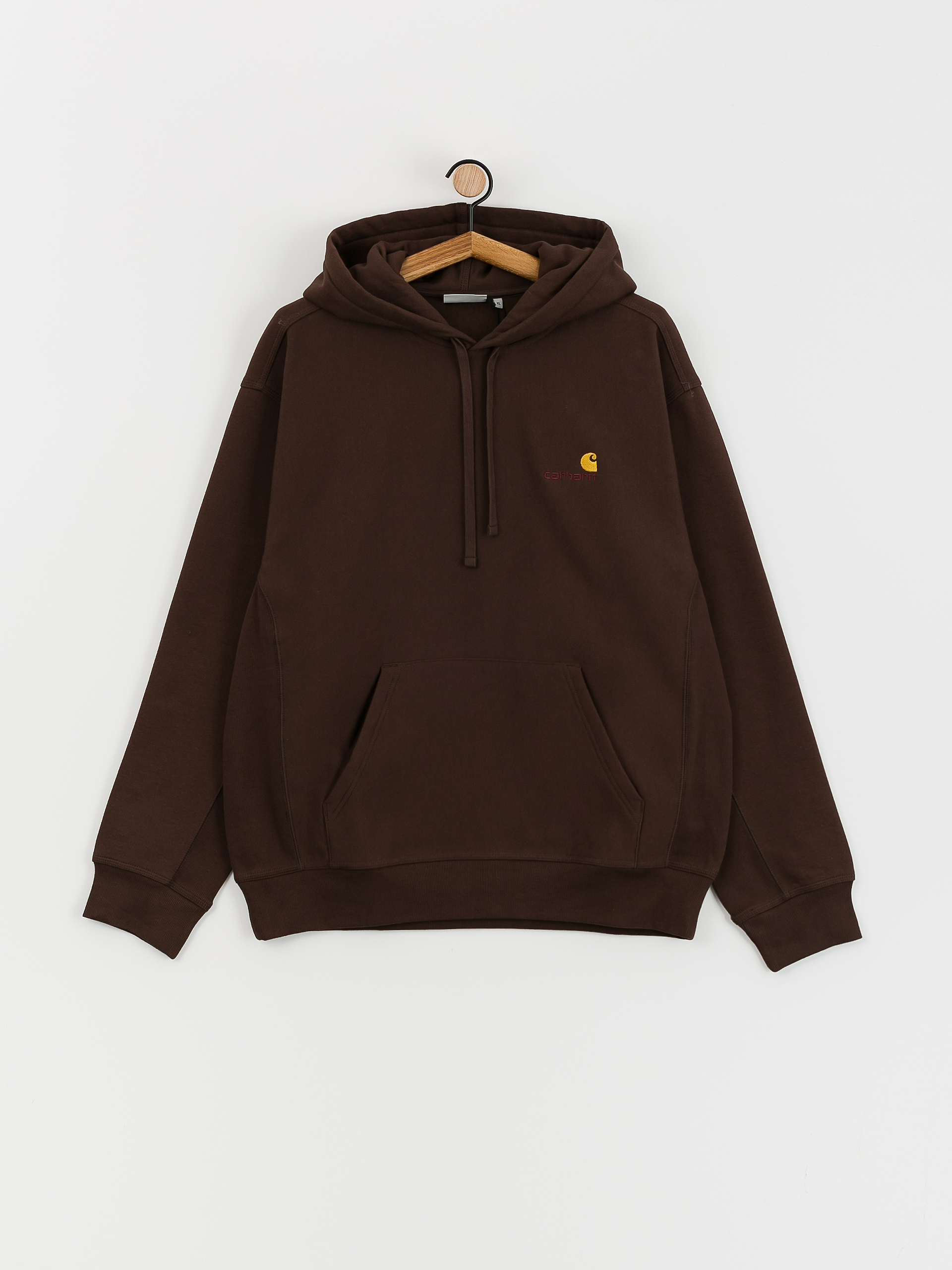 Carhartt WIP American Script HD Kapucnis pulóver (tobacco)