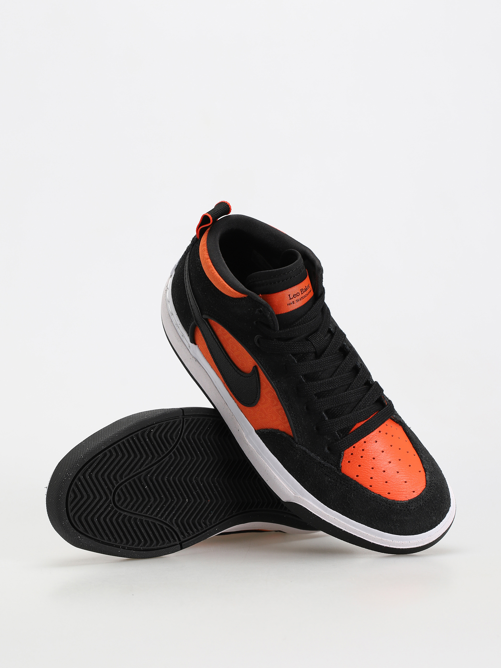 Nike SB React Leo Cipők (black/black orange electro orange)
