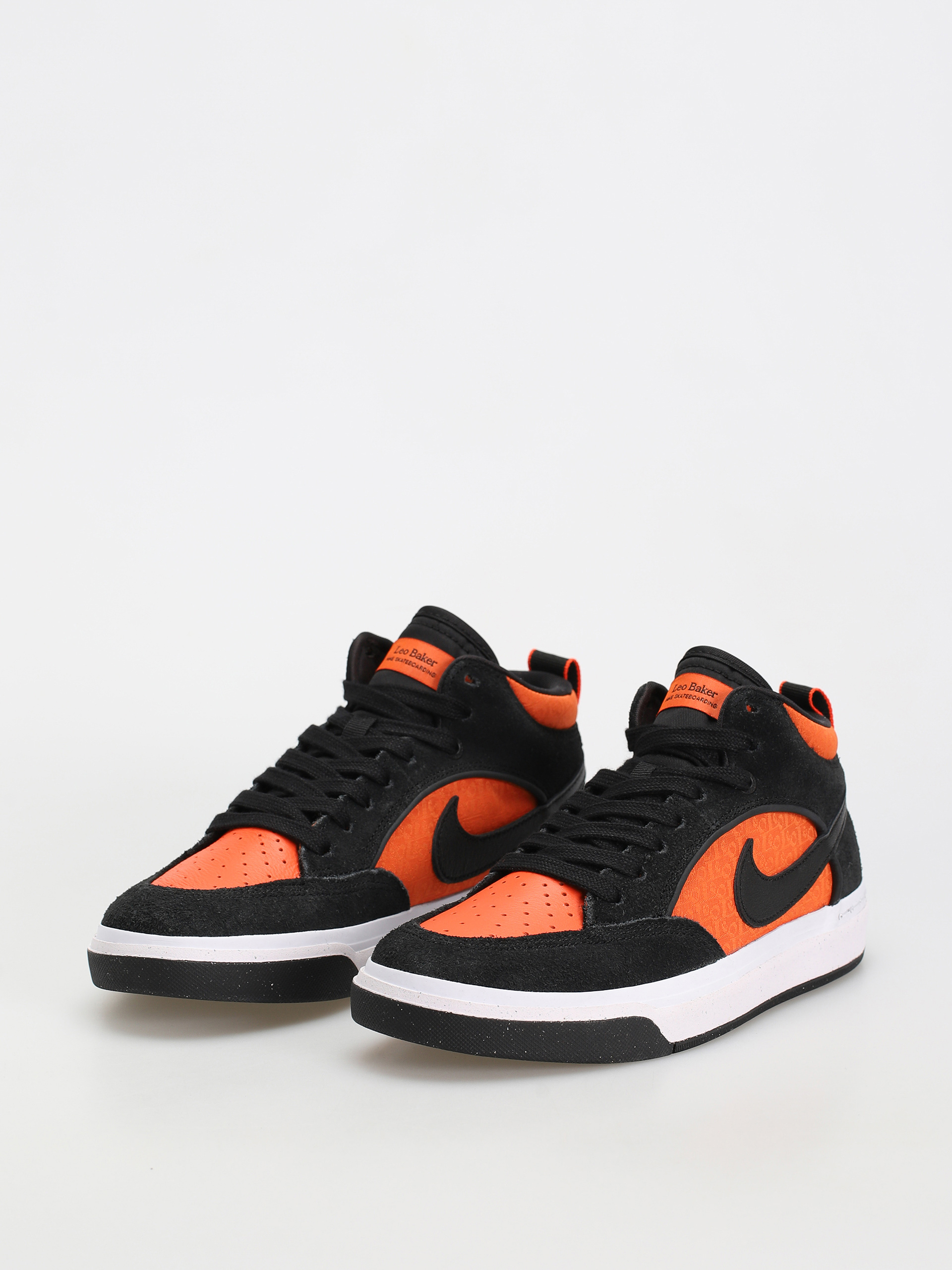 Nike SB React Leo Cipők (black/black orange electro orange)