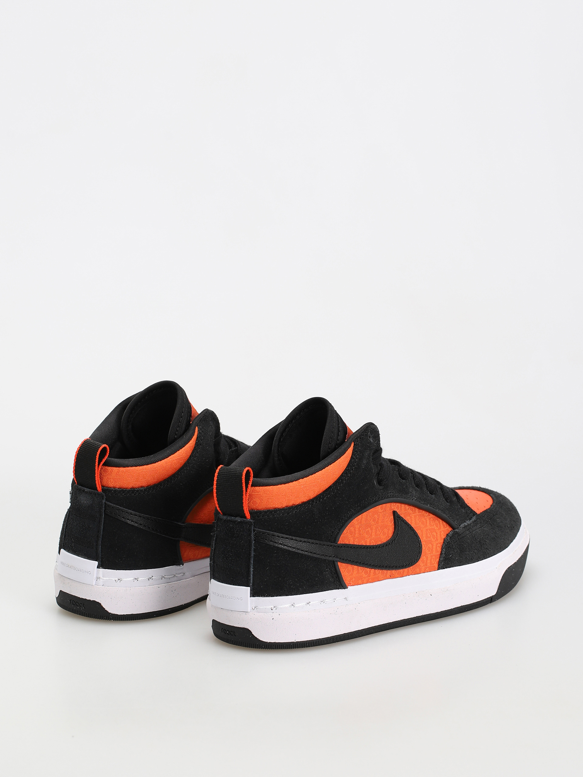 Nike SB React Leo Cipők (black/black orange electro orange)