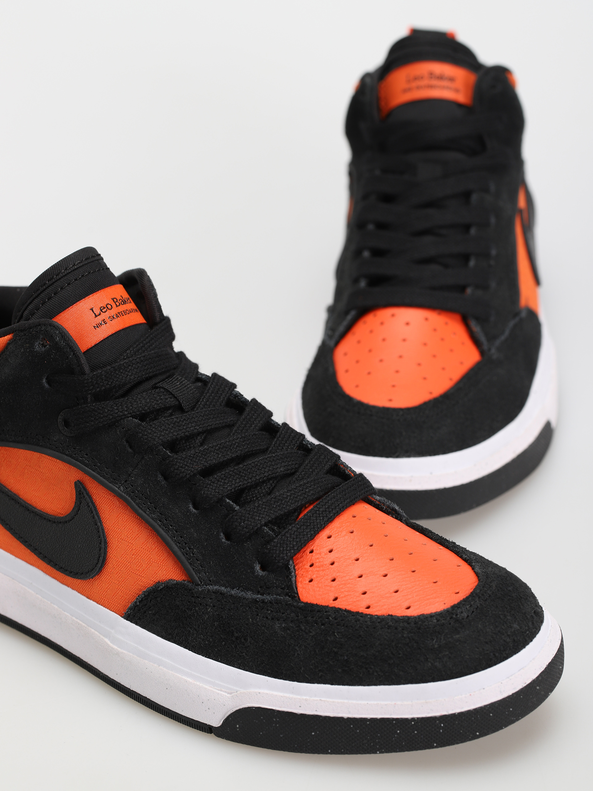 Nike SB React Leo Cipők (black/black orange electro orange)