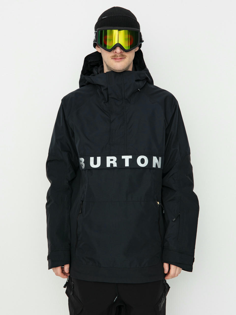 Férfi Burton Frostner 2L Anorak Snowboard dzseki (true black)