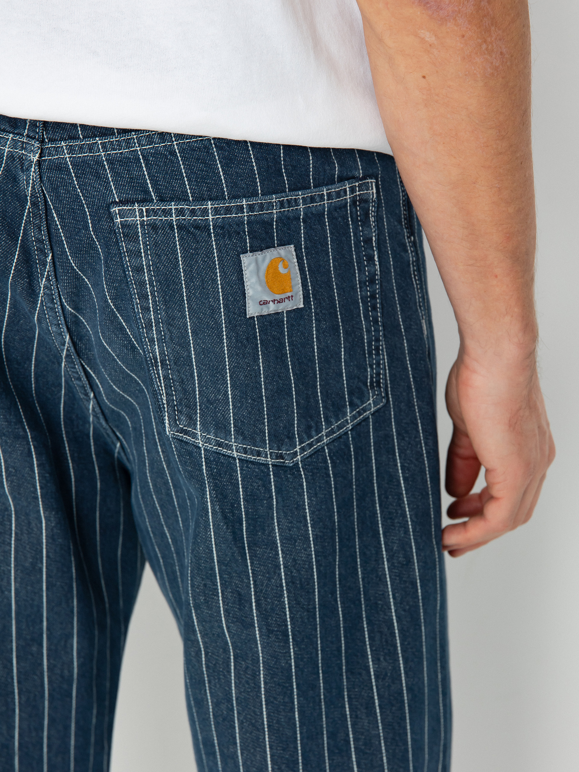 Carhartt WIP Orlean Kisnadrág (orlean stripe/blue/white)