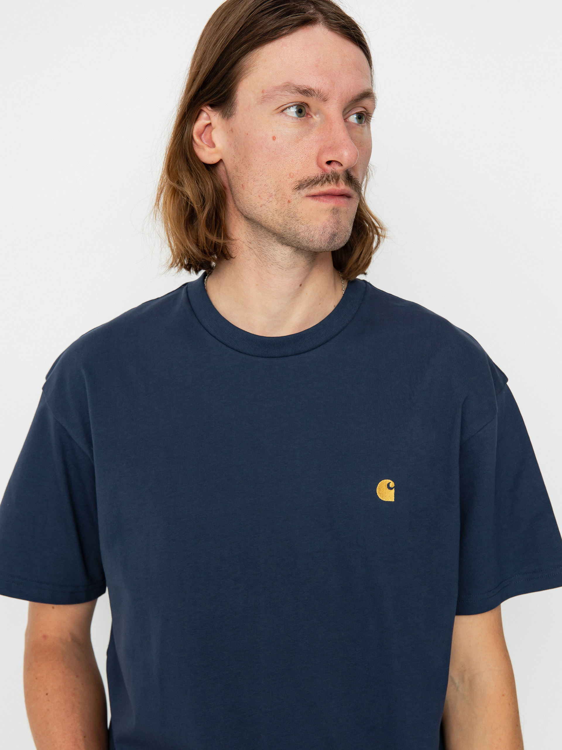 Carhartt WIP Chase Ujjatlan felső (blue/gold)