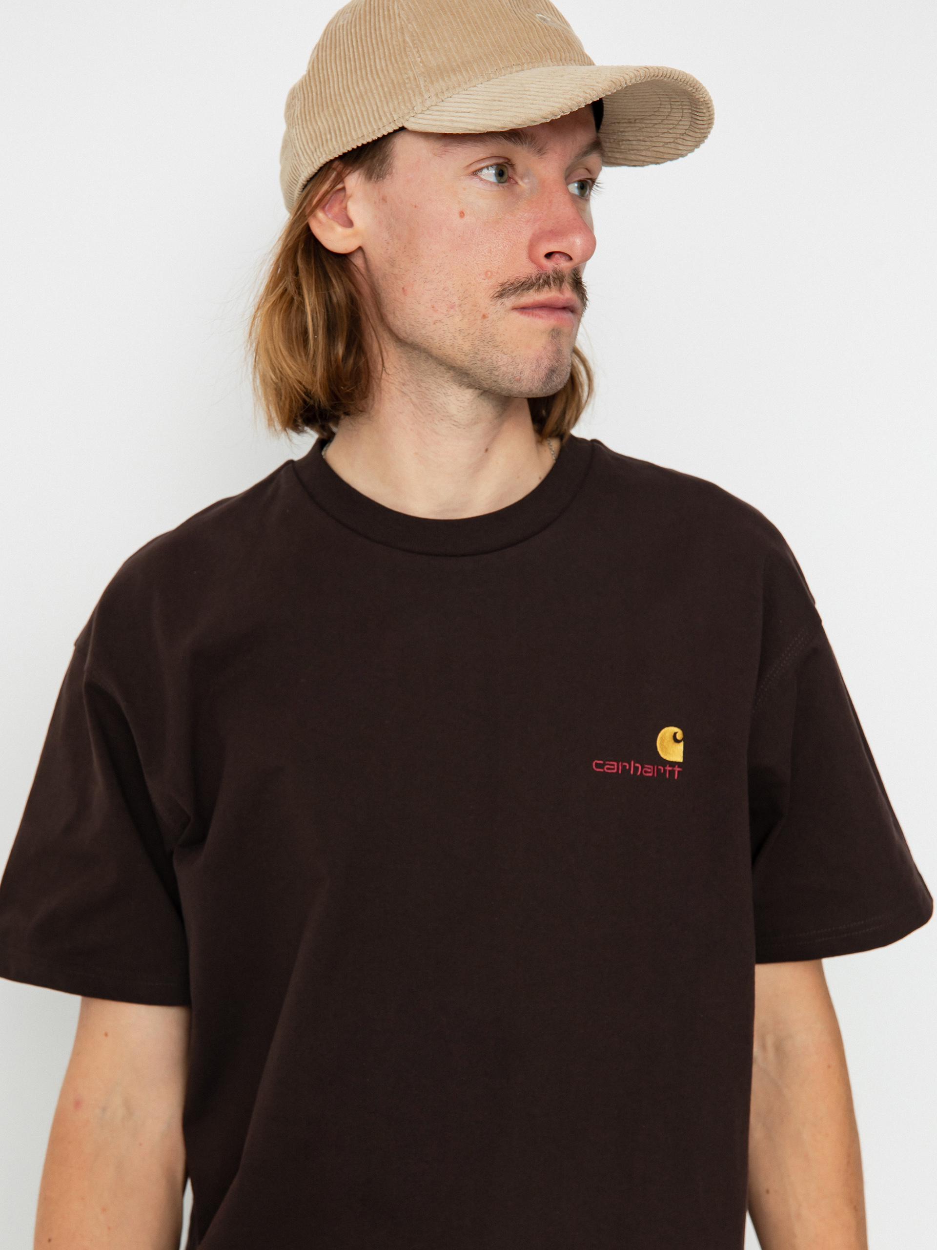 Carhartt WIP American Script Póló (tobacco)