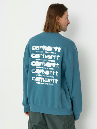 Carhartt WIP Ink Bleed Pulóver (vancouver blue/white)