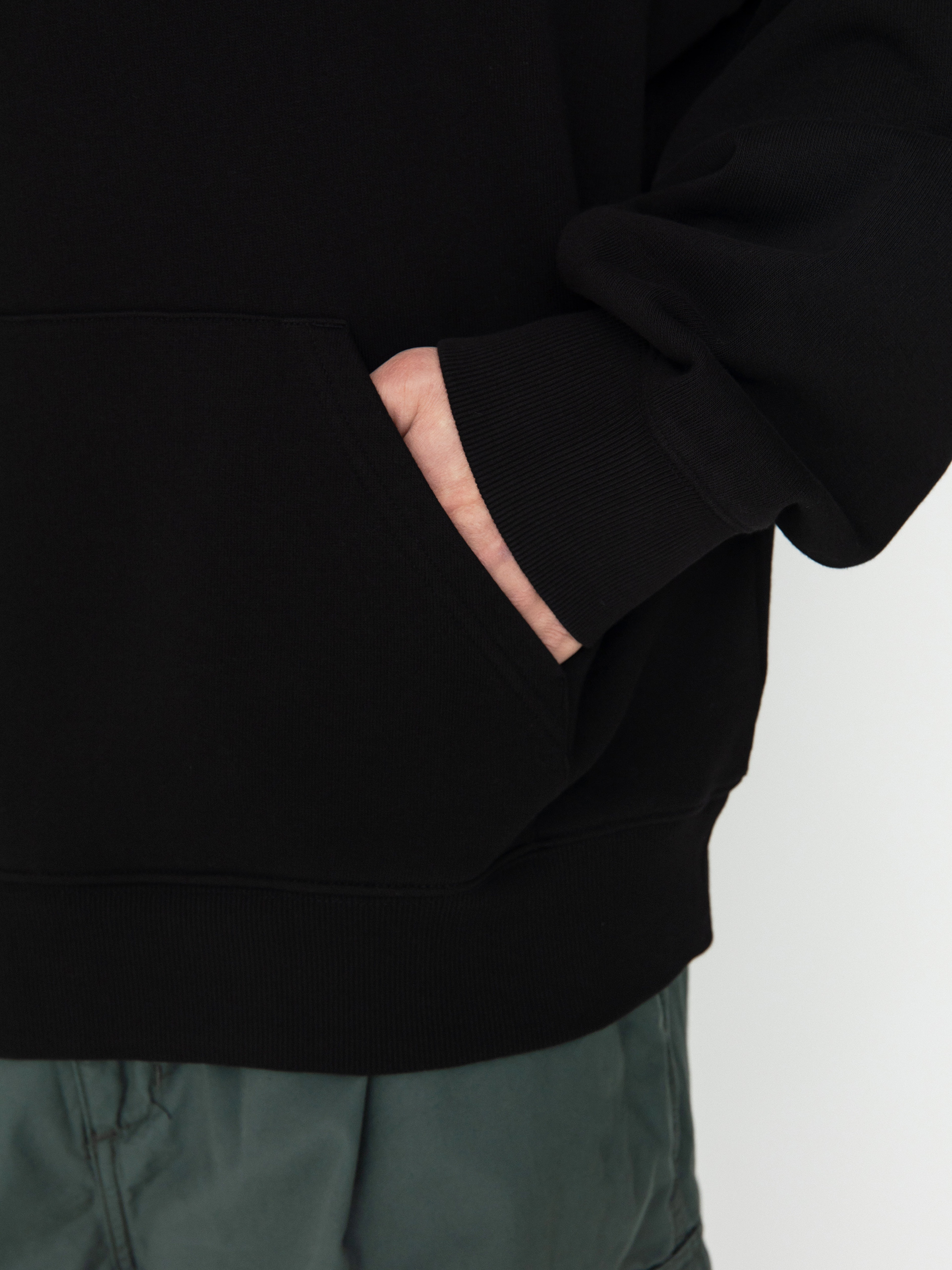 Carhartt WIP Onyx Script HD Kapucnis pulóver (black/white)