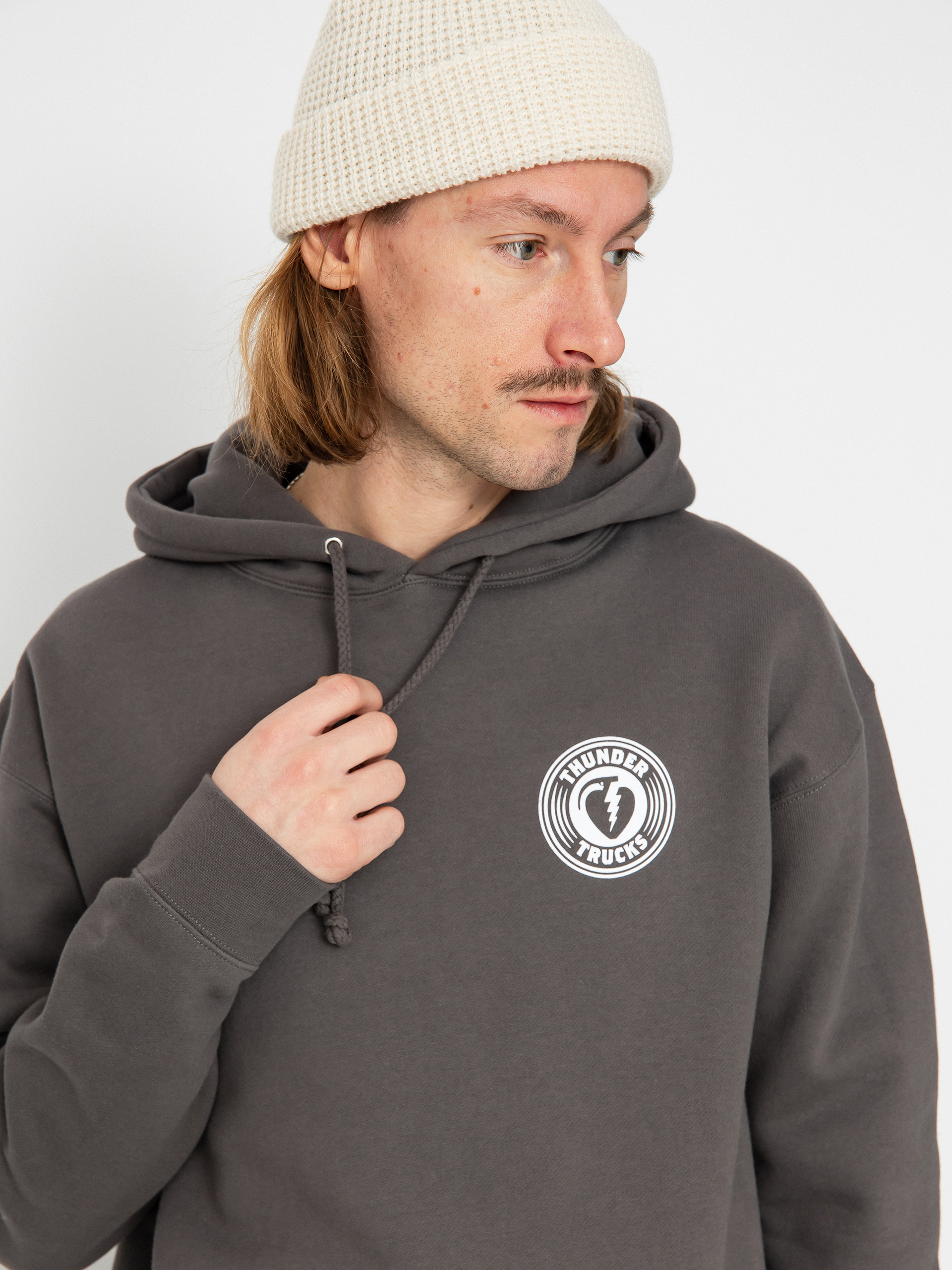 Thunder Chrgd Grenade HD Kapucnis pulóver (charcoal/white)