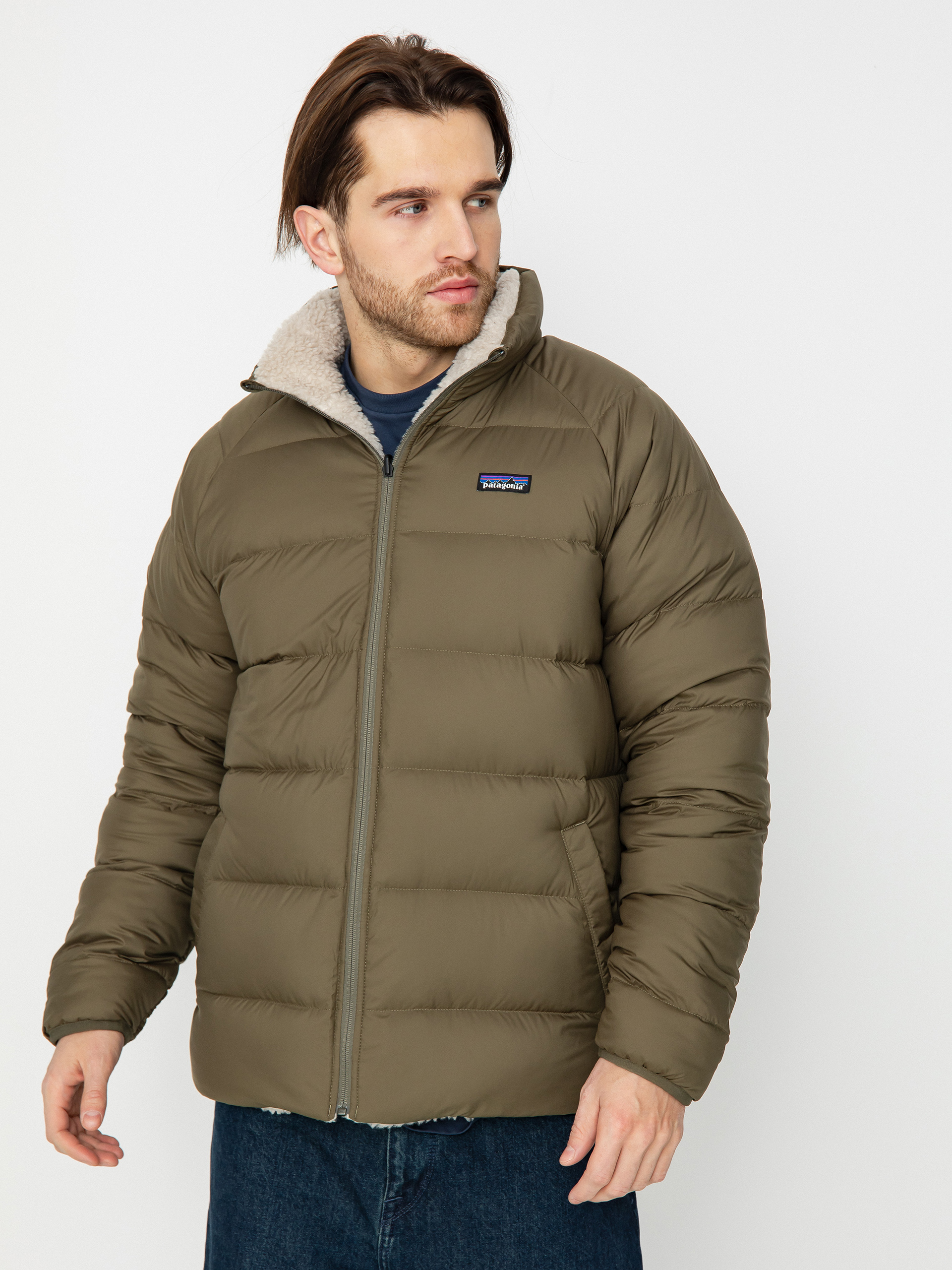 Patagonia Reversible Silent Down Dzseki (basin green)
