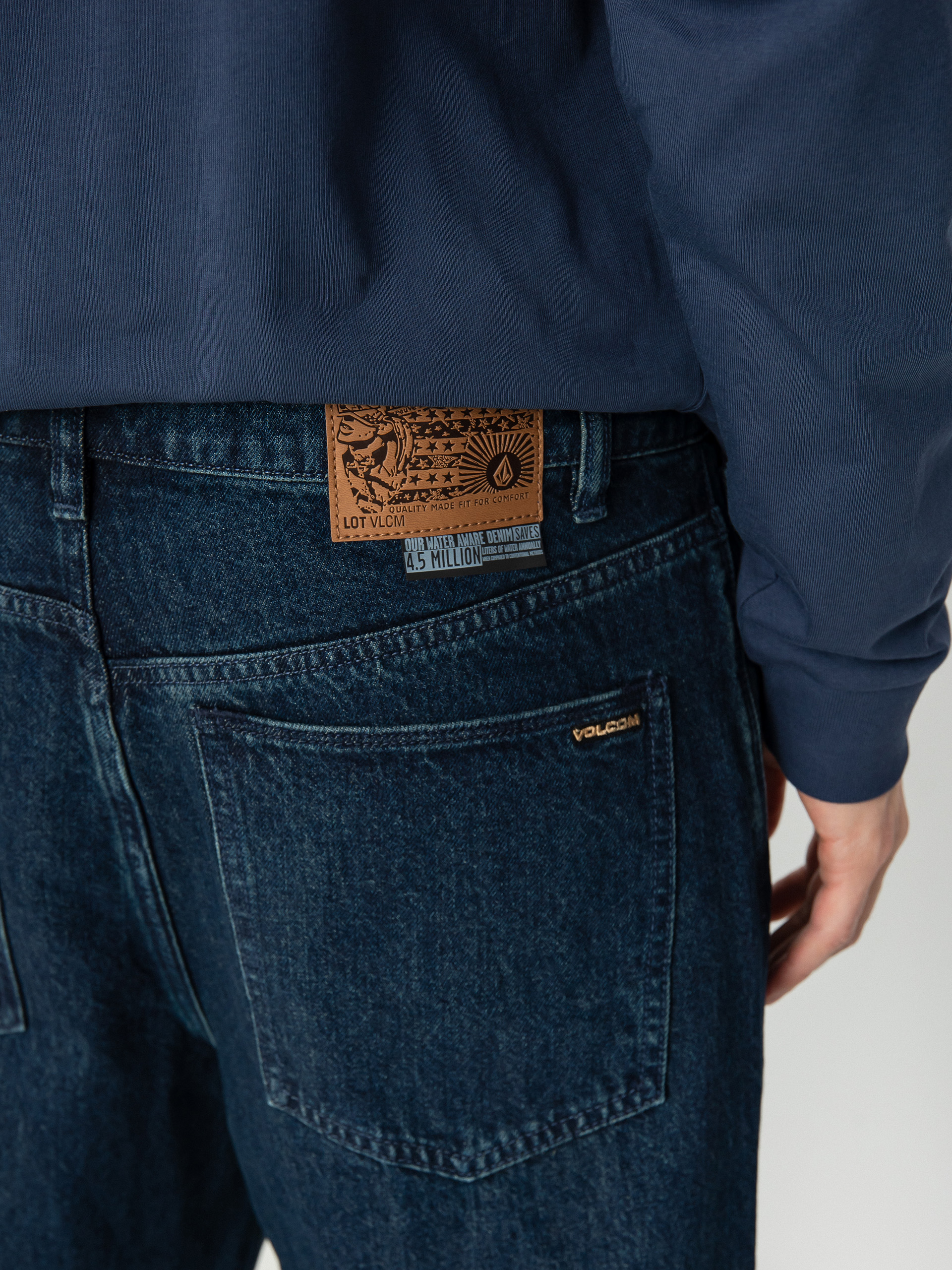 Volcom Billow Tapered Denim Kisnadrág (deep water)