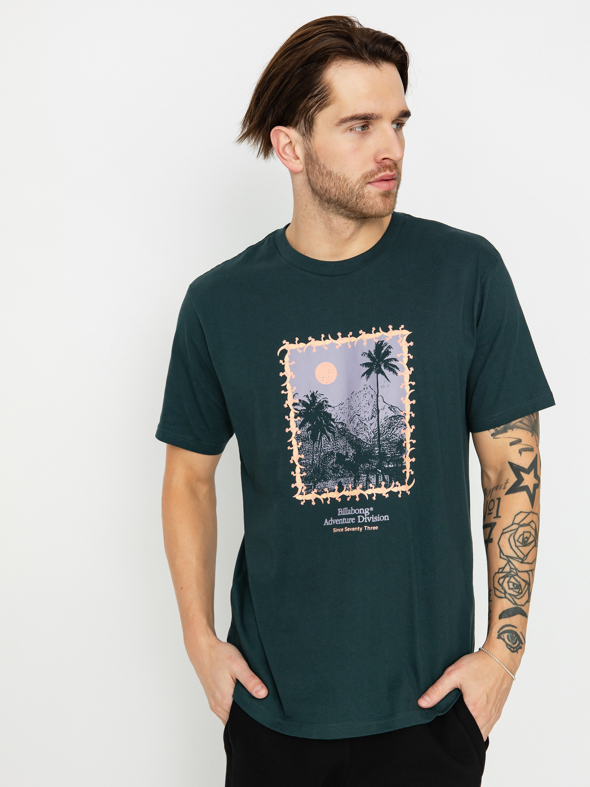 Billabong Palms Póló (dark forest)