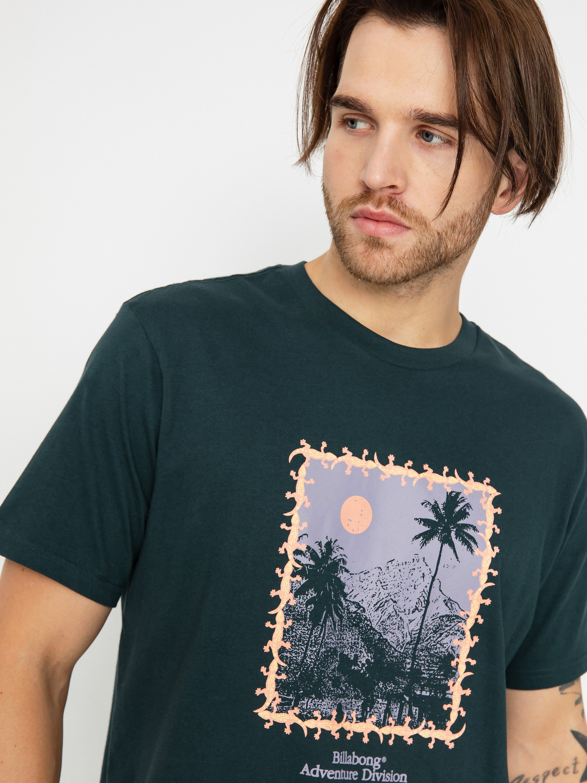 Billabong Palms Póló (dark forest)