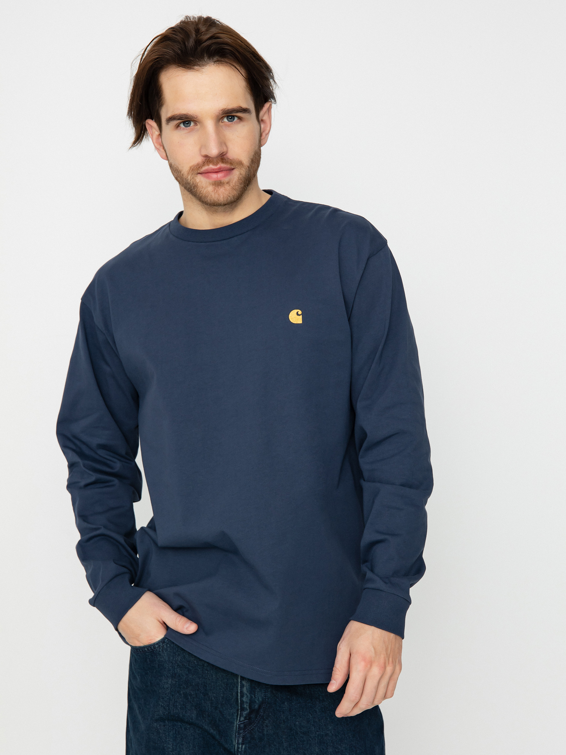Carhartt WIP Chase Hosszú ujjú felső (blue/gold)