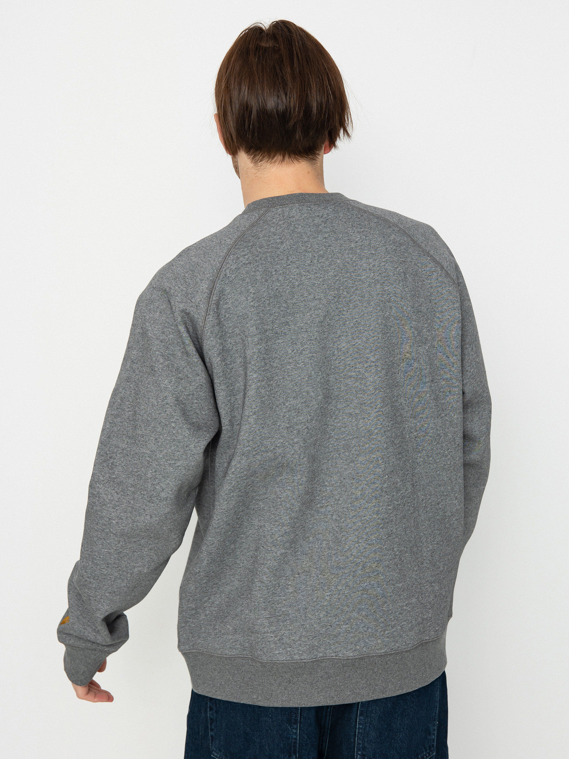 Carhartt WIP Chase Pulóver (dark grey heather/gold)