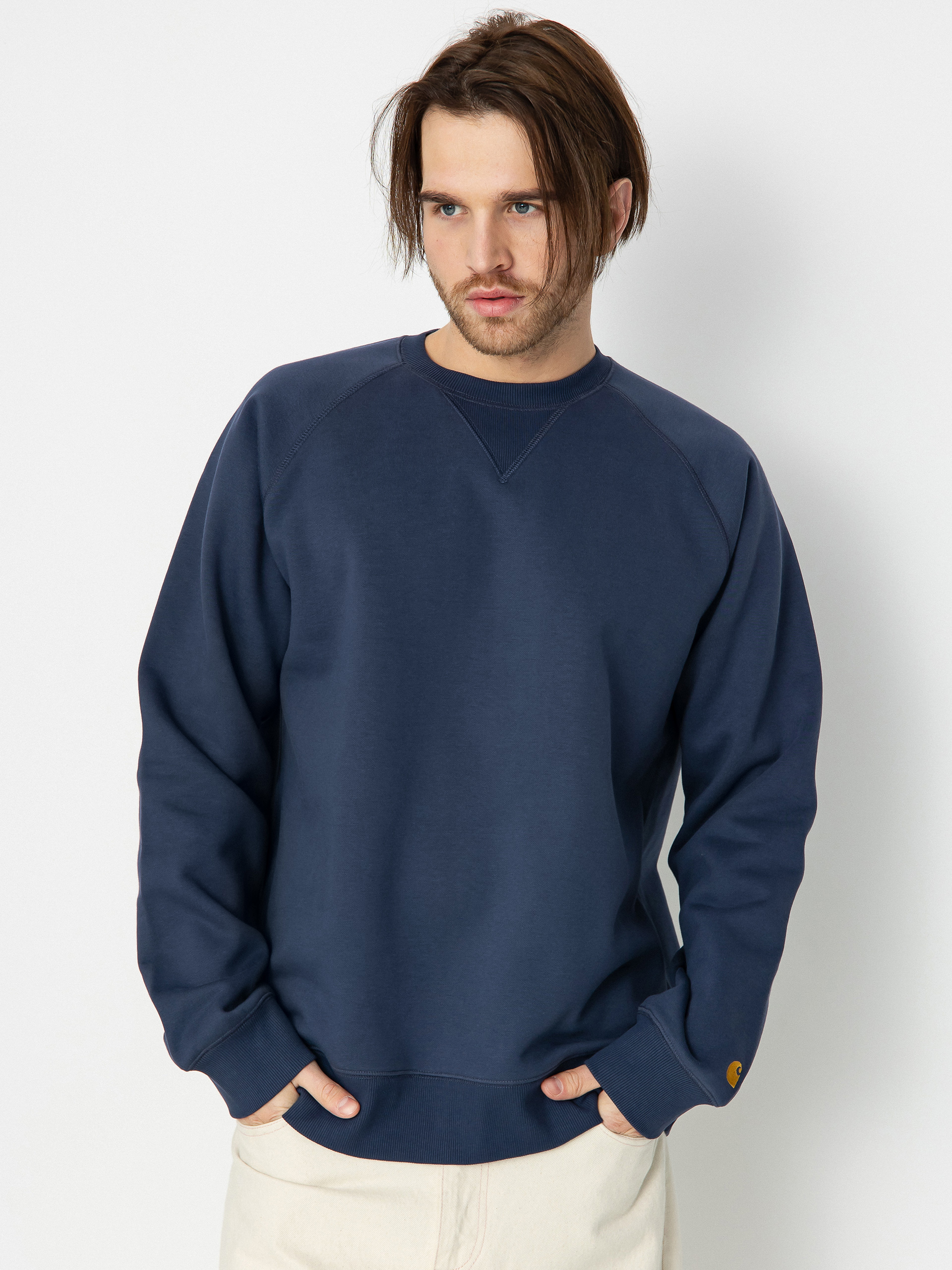 Carhartt WIP Chase Pulóver (blue/gold)