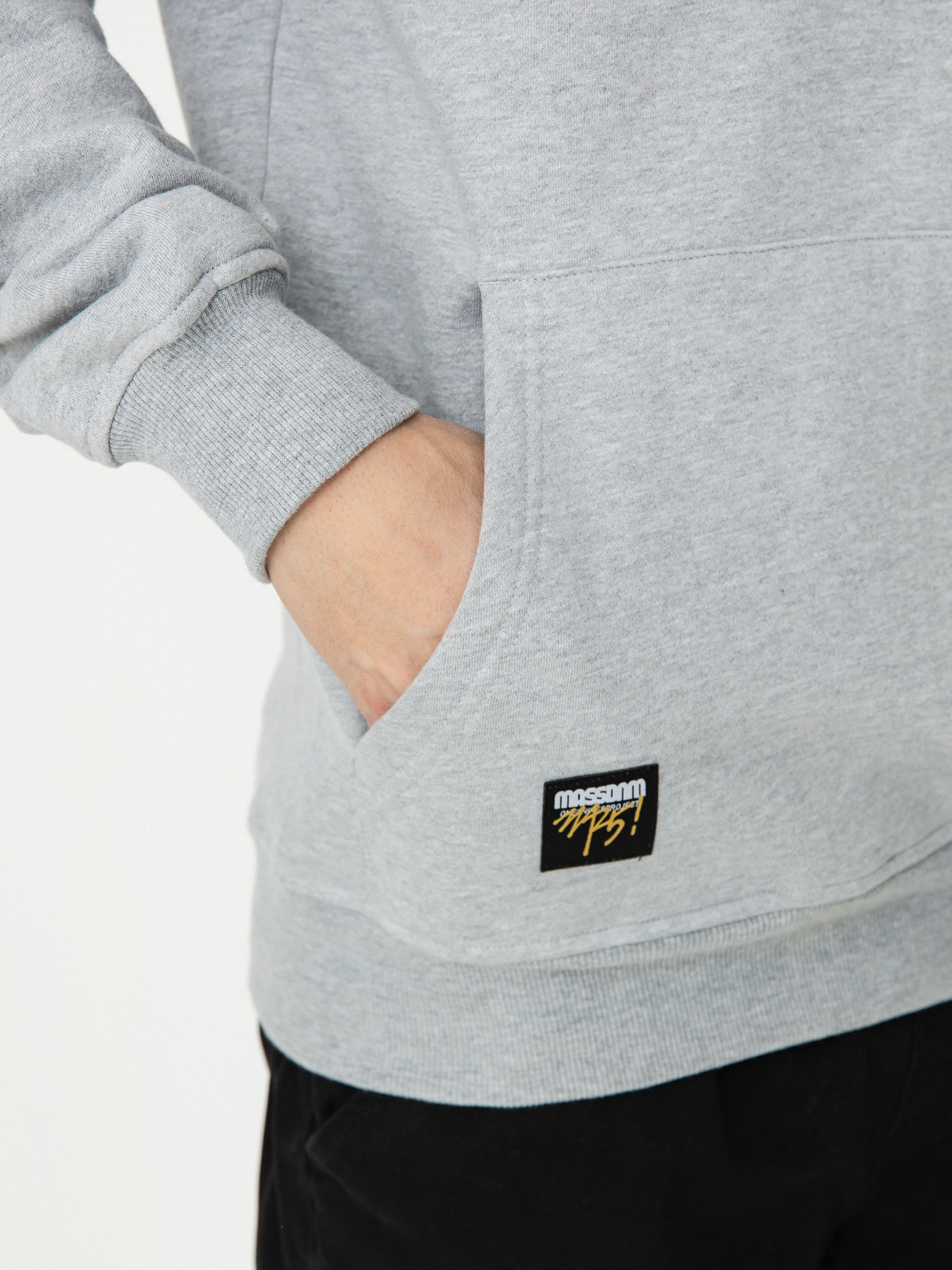 MassDnm Elementary HD Kapucnis pulóver (lt heather grey)