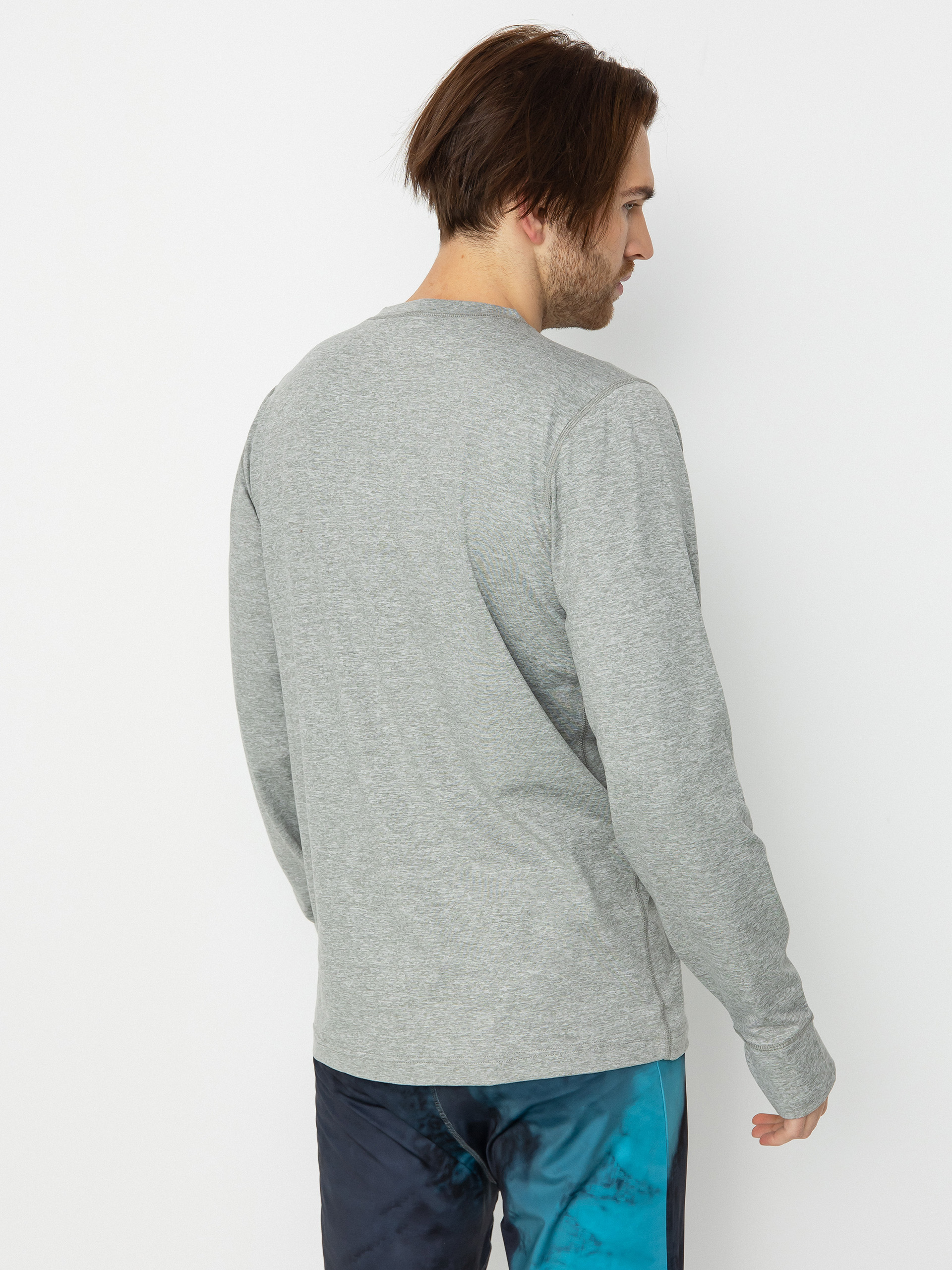 Férfi Burton Midweight Base Layer Hosszú ujjú felső (gray heather)