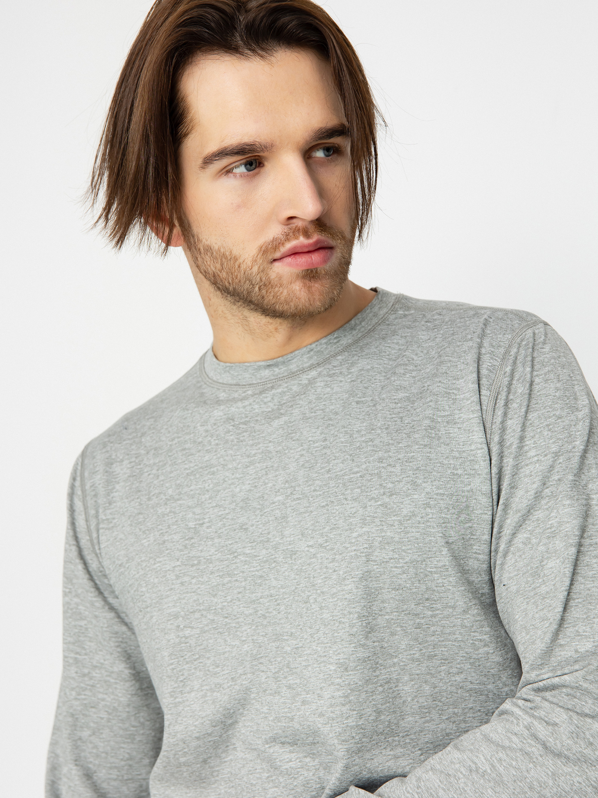 Férfi Burton Midweight Base Layer Hosszú ujjú felső (gray heather)