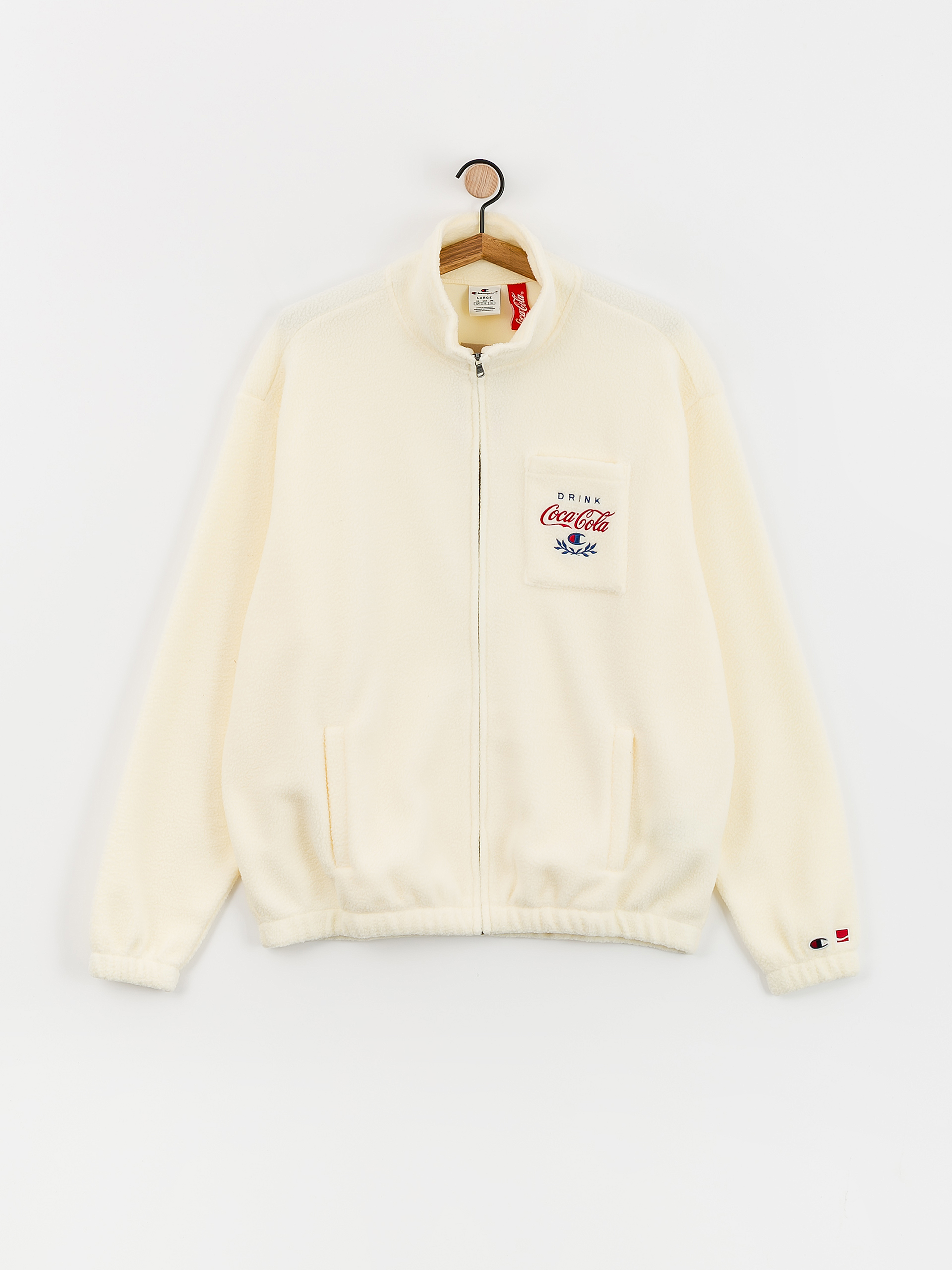 Férfi Champion X Coca Cola Full Zip Top 220187 Polár pulóver (ofw)
