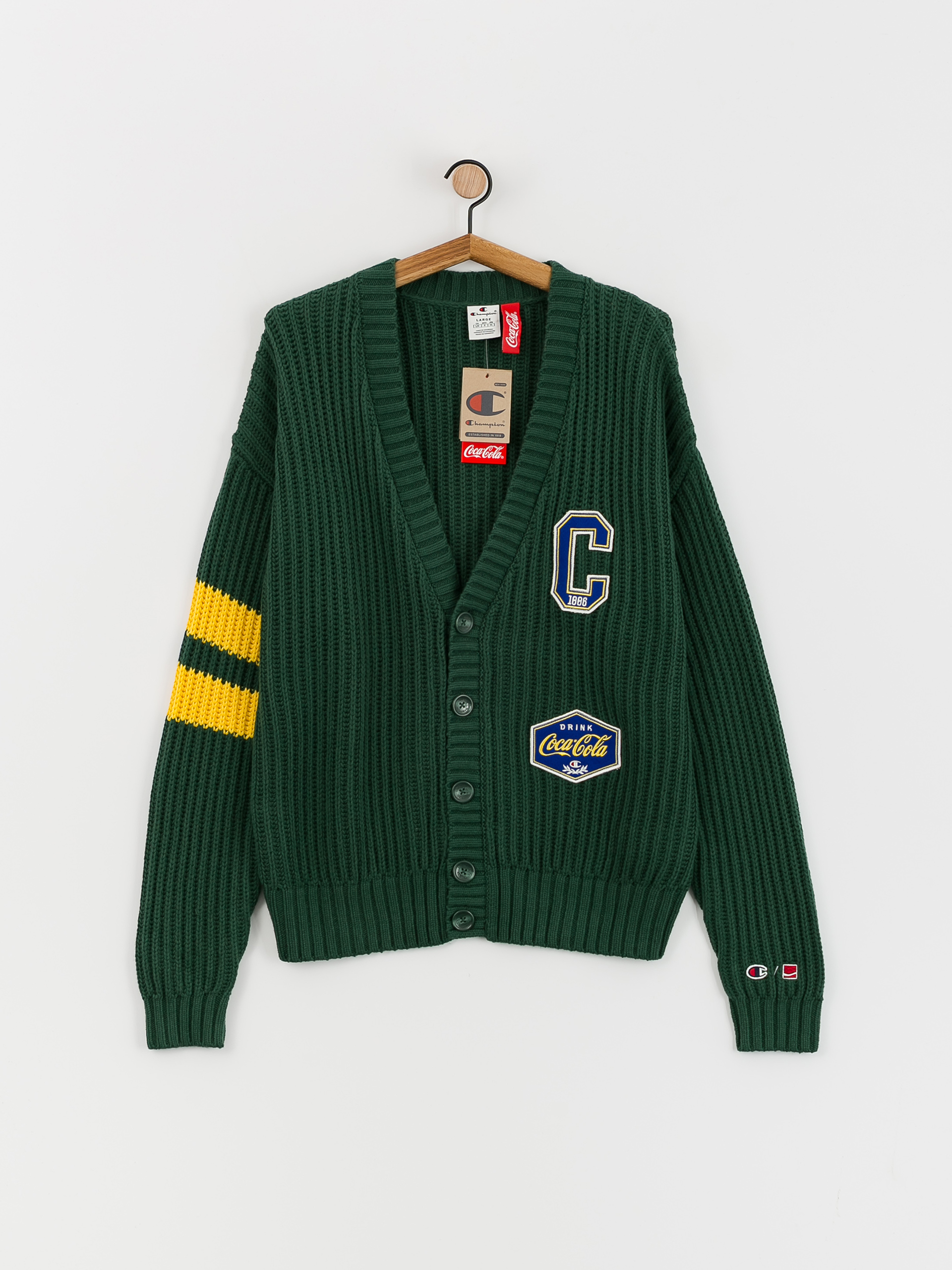 Champion X Coca Cola Cardigan Top 220192 Pulóver (hlg/loy)