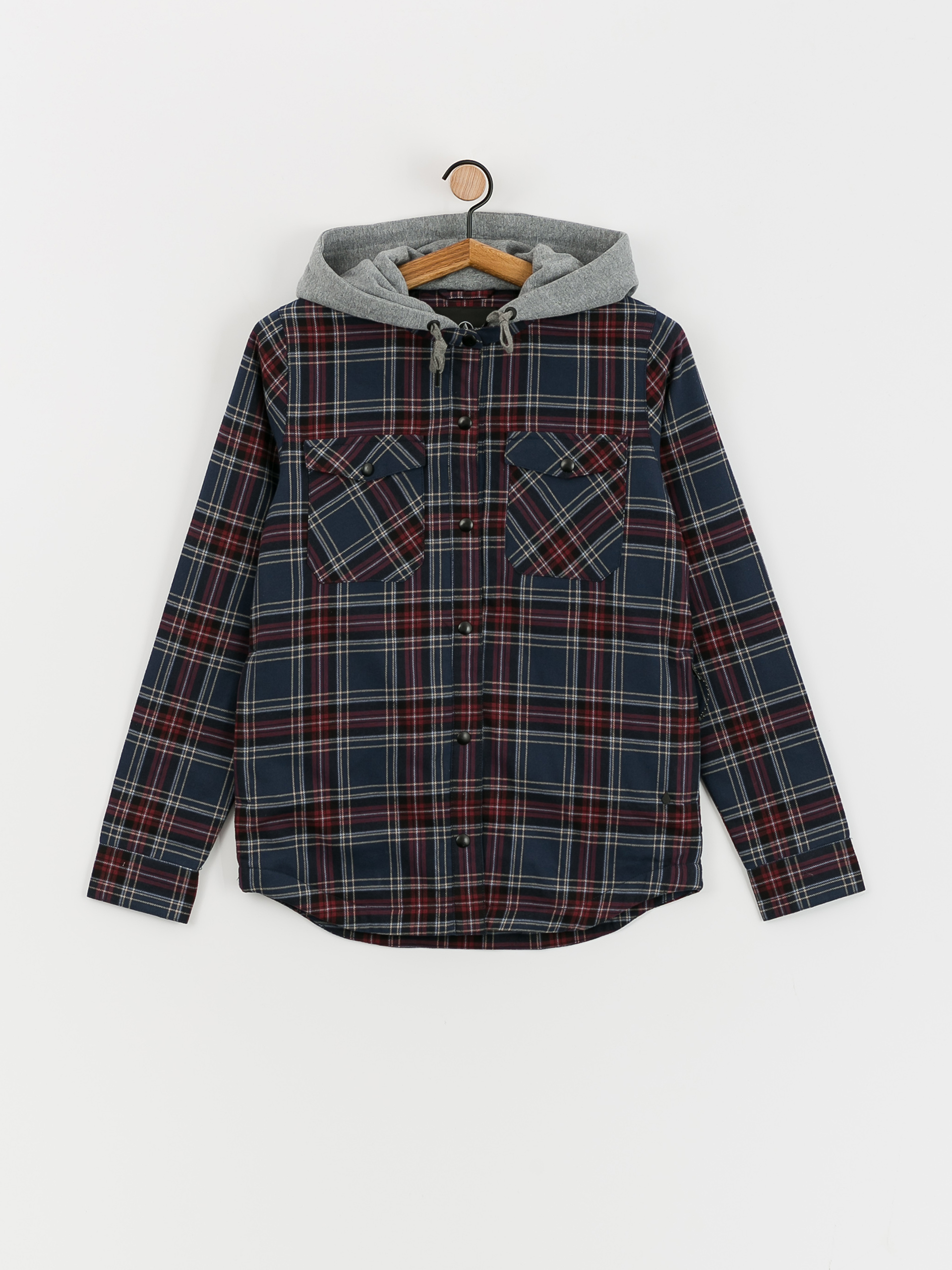 Volcom Hooded Flannel Dzseki Wmn (nvy)