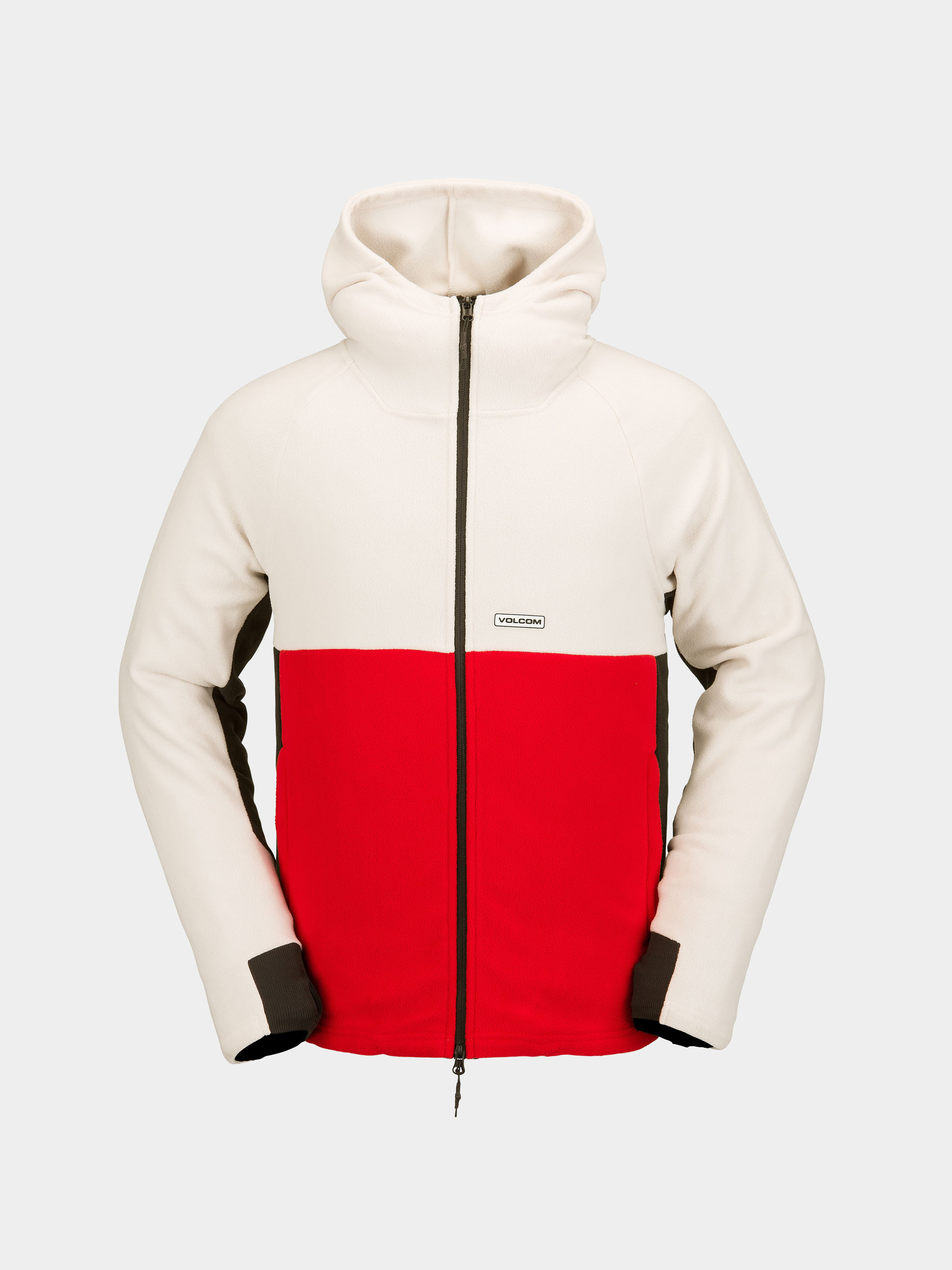 Volcom Polar Fleece Hooded Full Zip Thermo pulóver (ice)