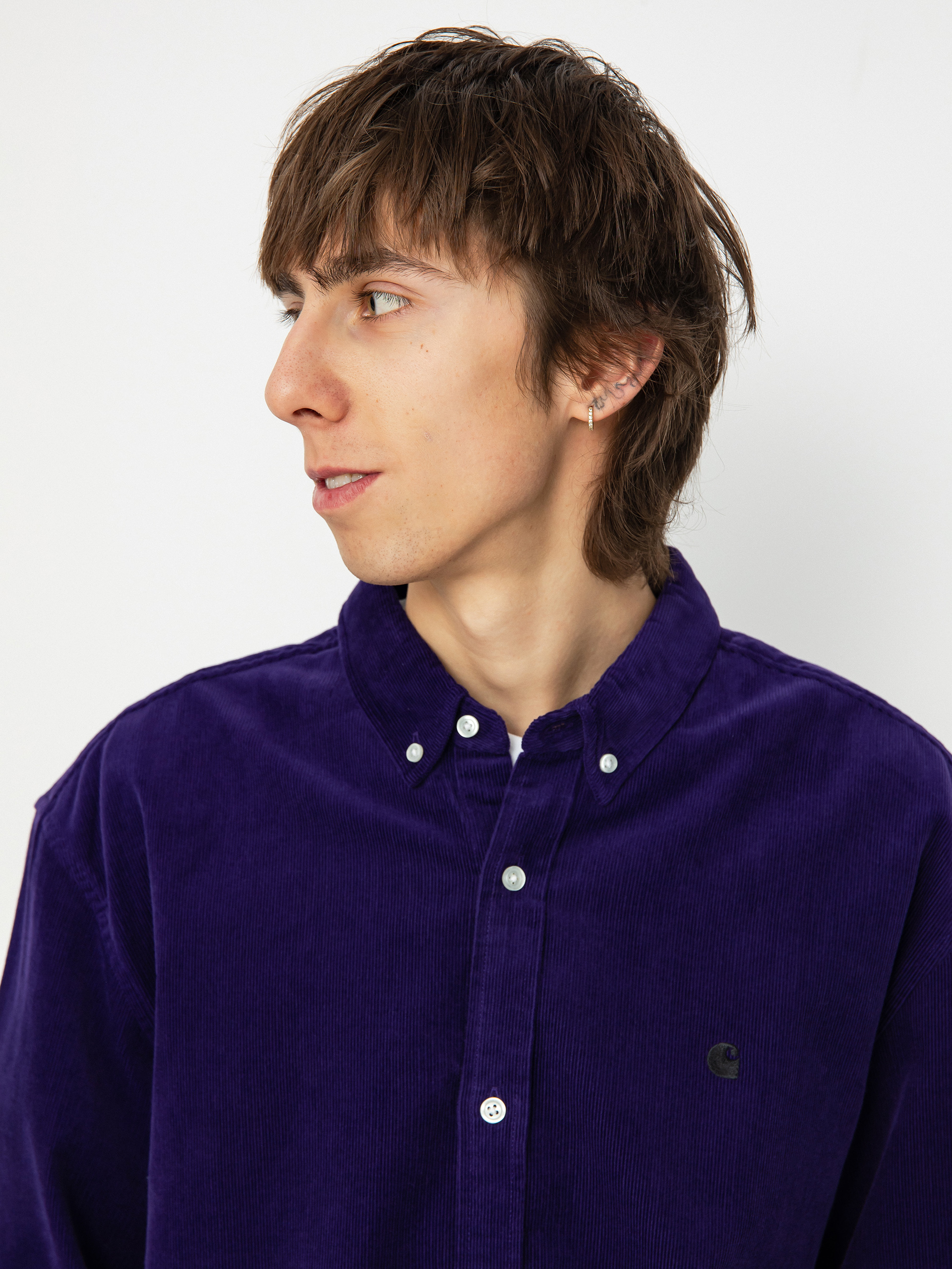 Carhartt WIP Madison Fine Cord Ing (tyrian/black)