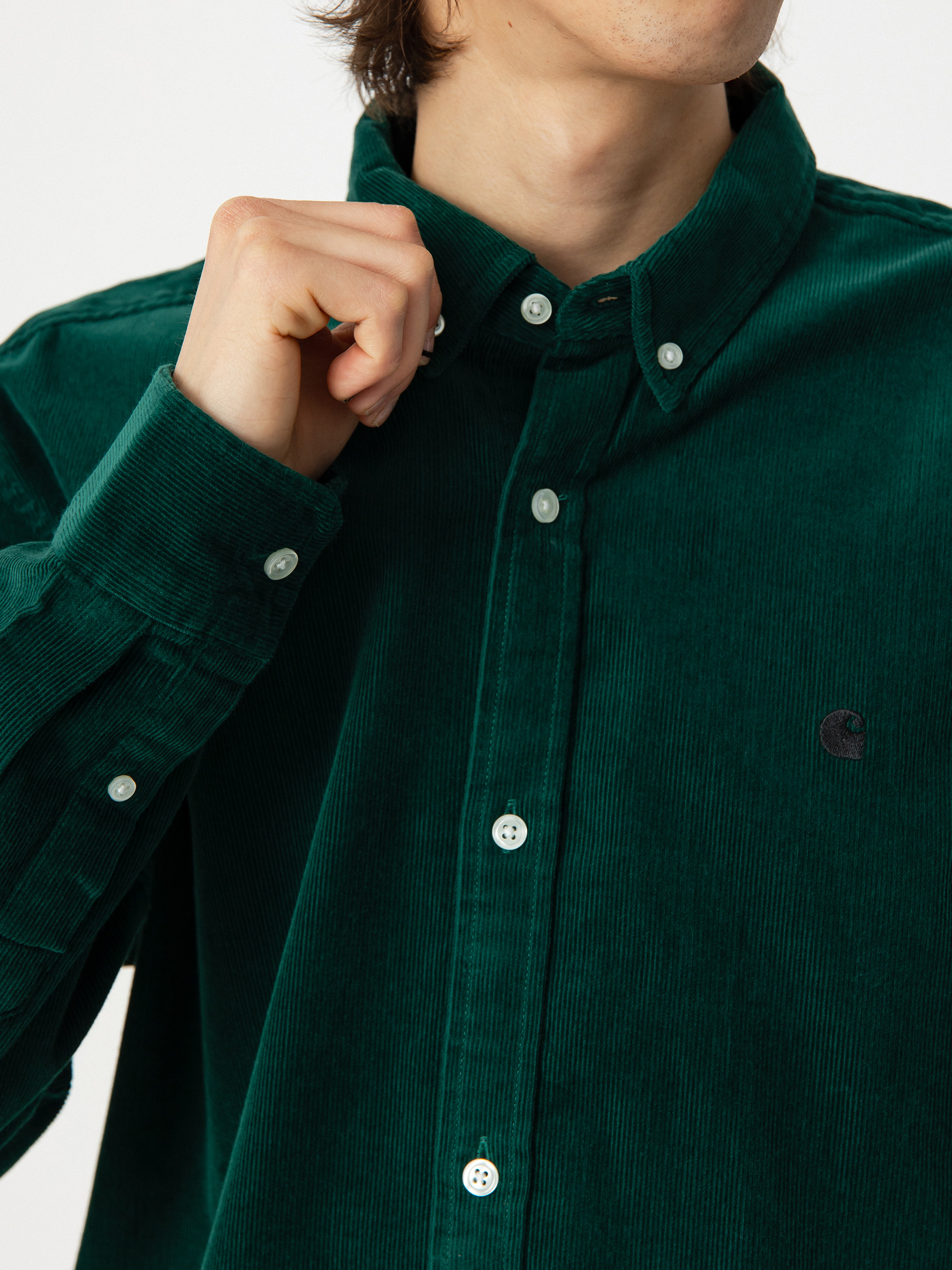 Carhartt WIP Madison Fine Cord Ing (chervil/black)