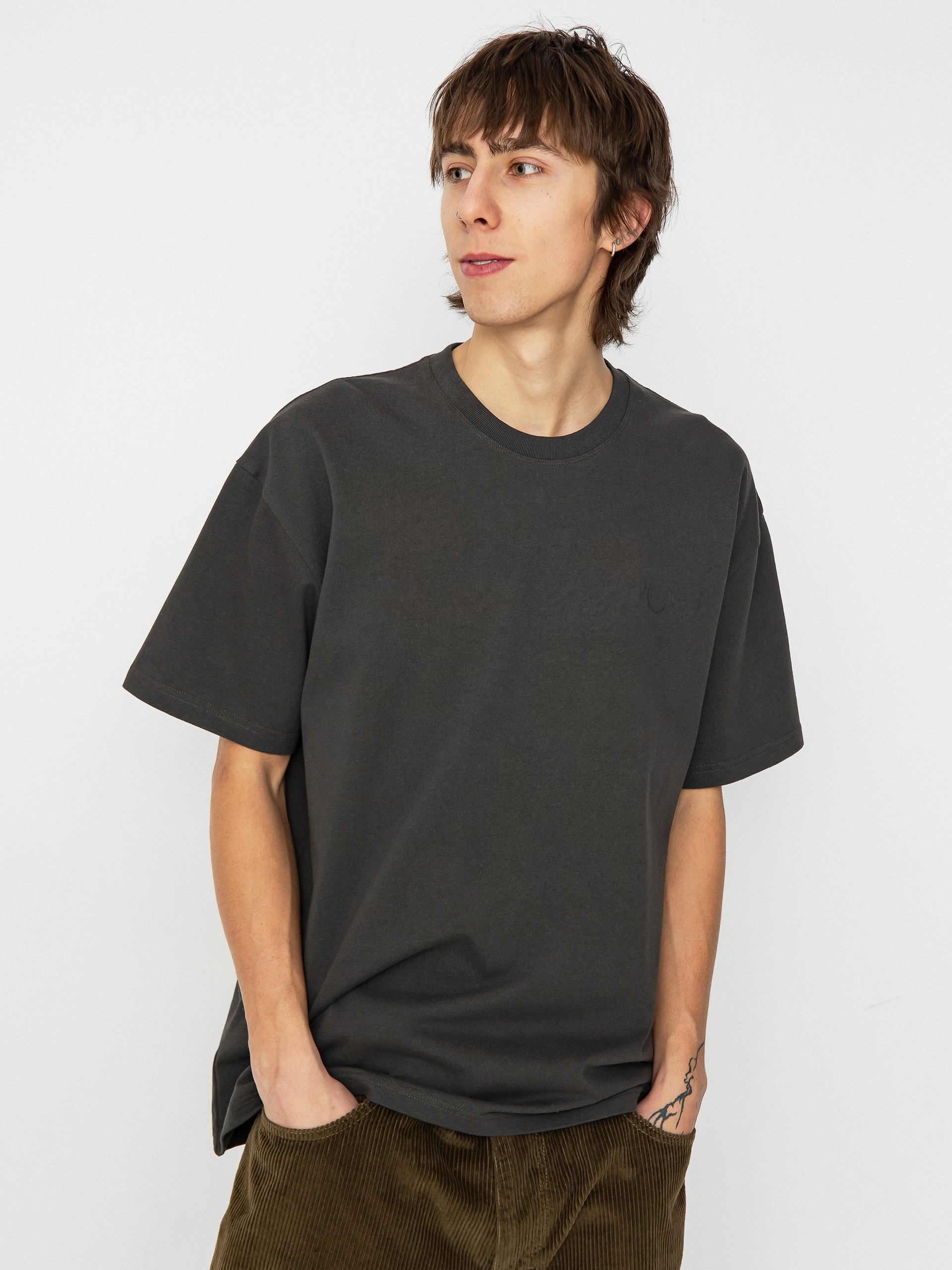 Polar Skate Stroke Logo Póló (dirty black)