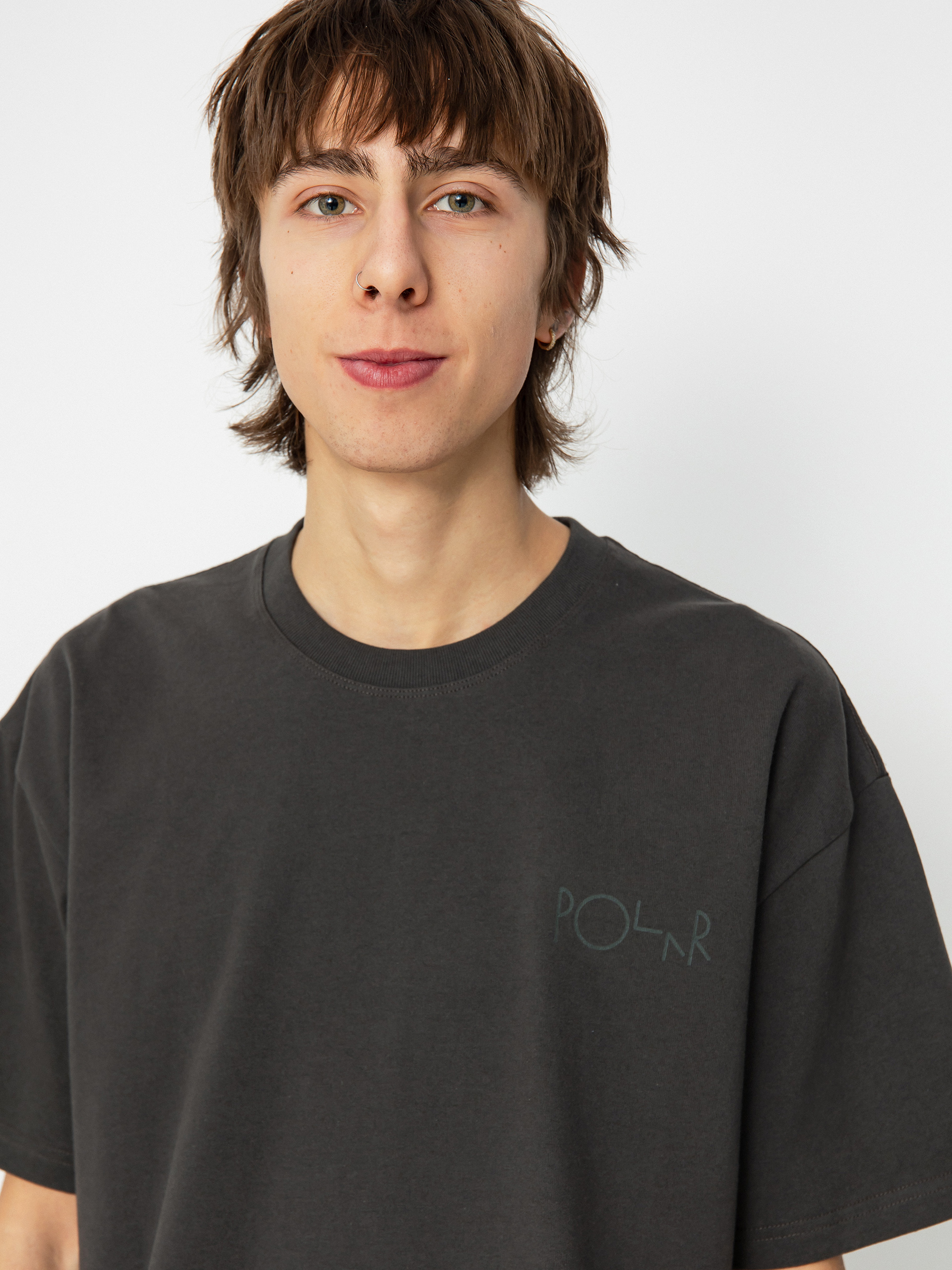 Polar Skate Stroke Logo Póló (dirty black)