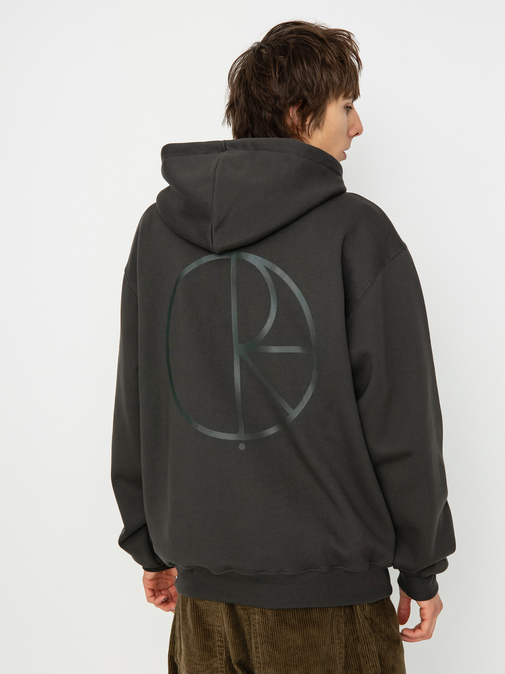 Polar Skate Stroke Logo Dave HD Kapucnis pulóver (dirty black)