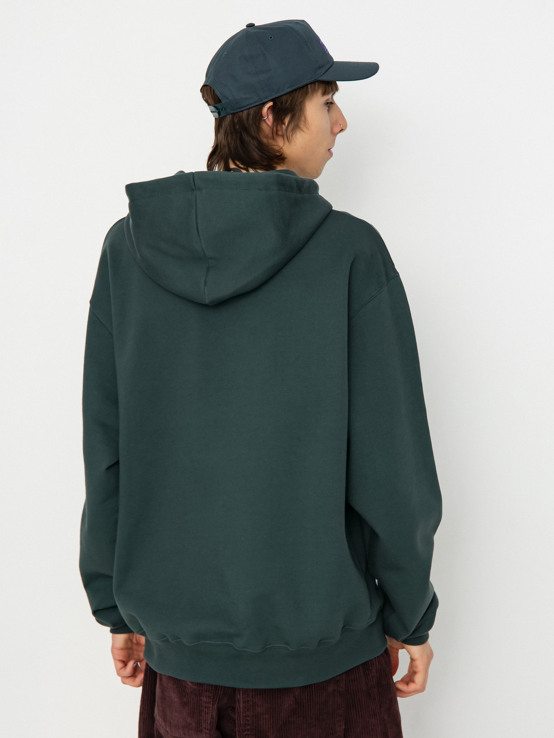 Polar Skate Stretch Logo Dave HD Kapucnis pulóver (dark teal)