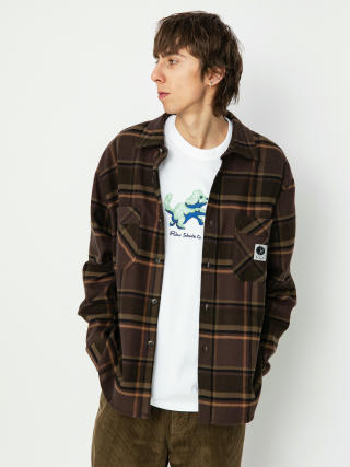 Polar Skate Mike Flannel Ing (brown/mauve)