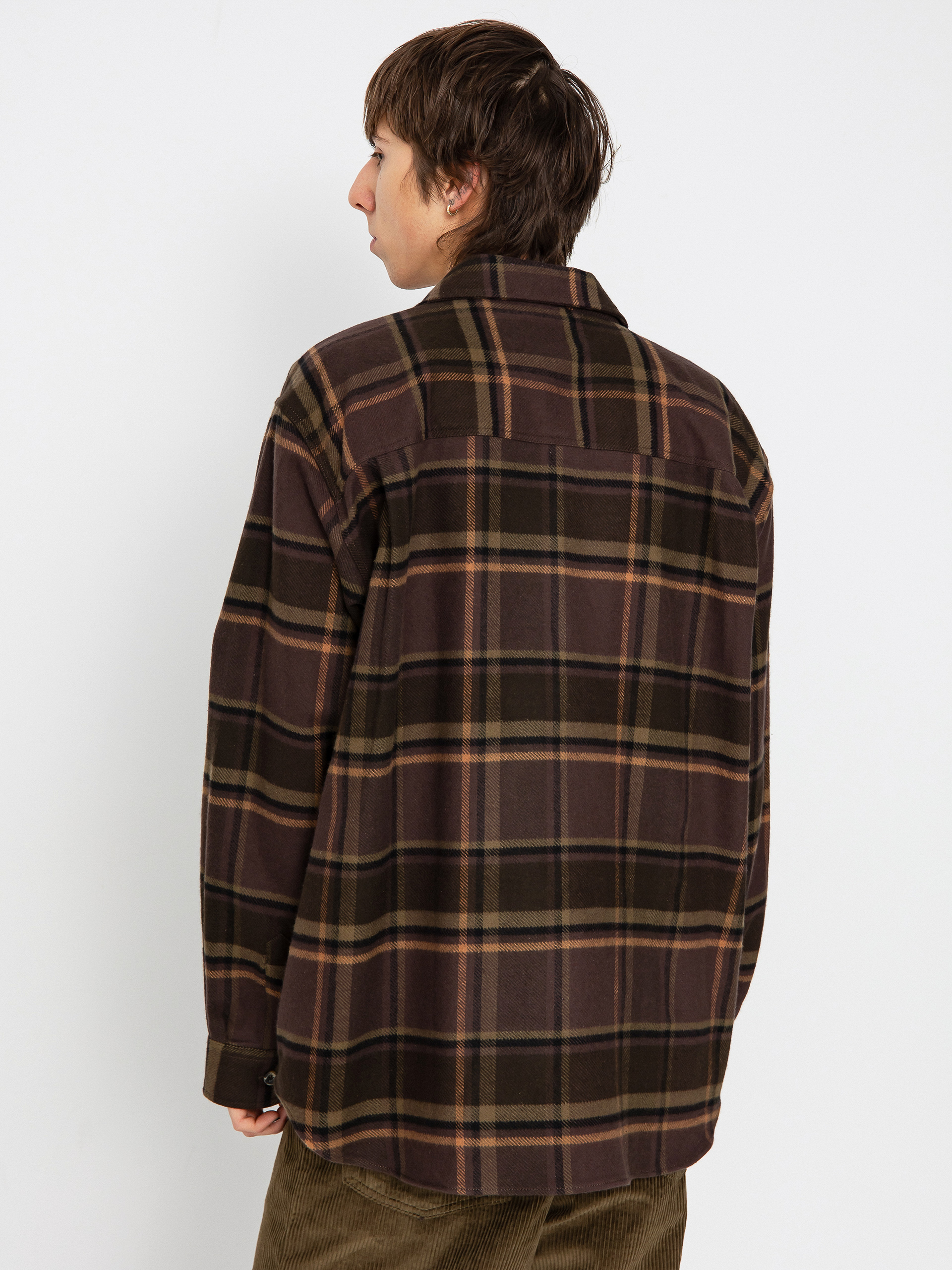 Polar Skate Mike Flannel Ing (brown/mauve)