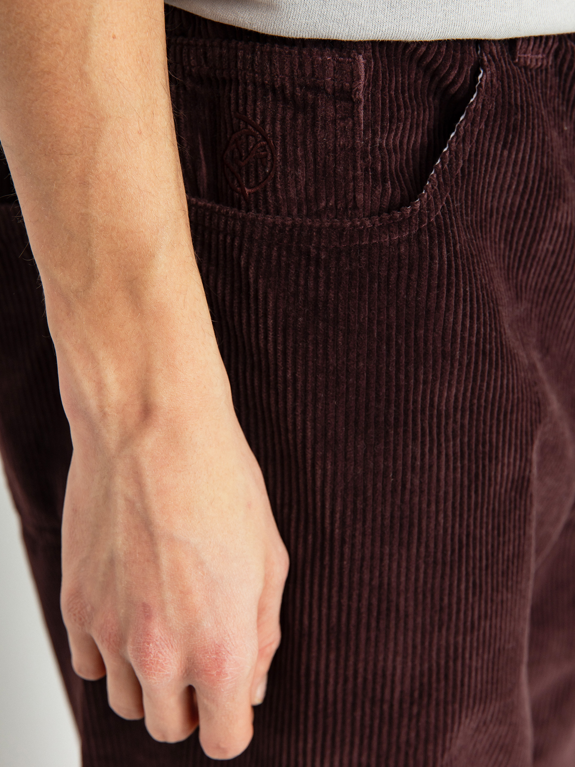 Polar Skate Big Boy Cords Kisnadrág (bordeaux)