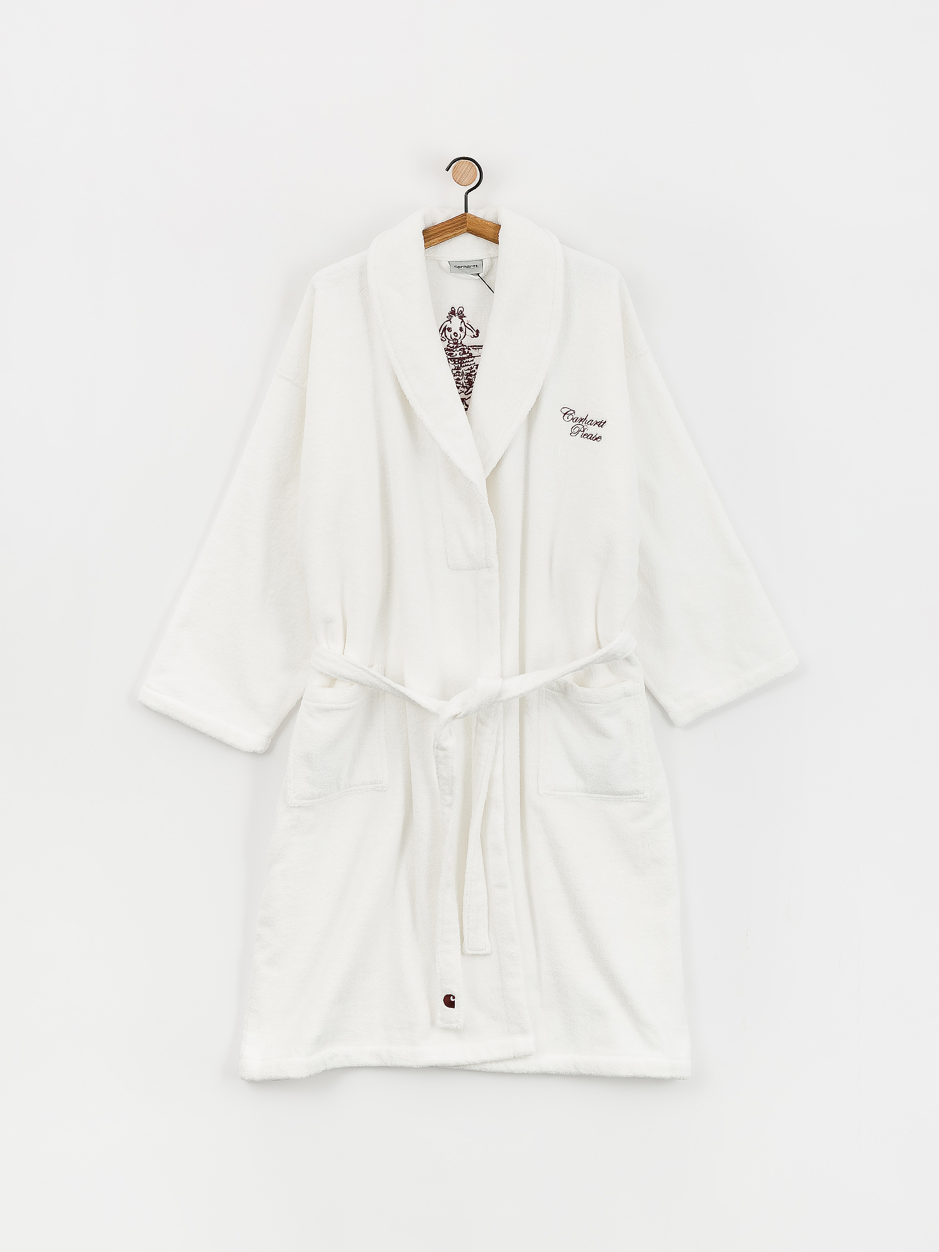 Carhartt WIP Szlafrok Please Bathrobe Akcesoria (white/bordeaux)