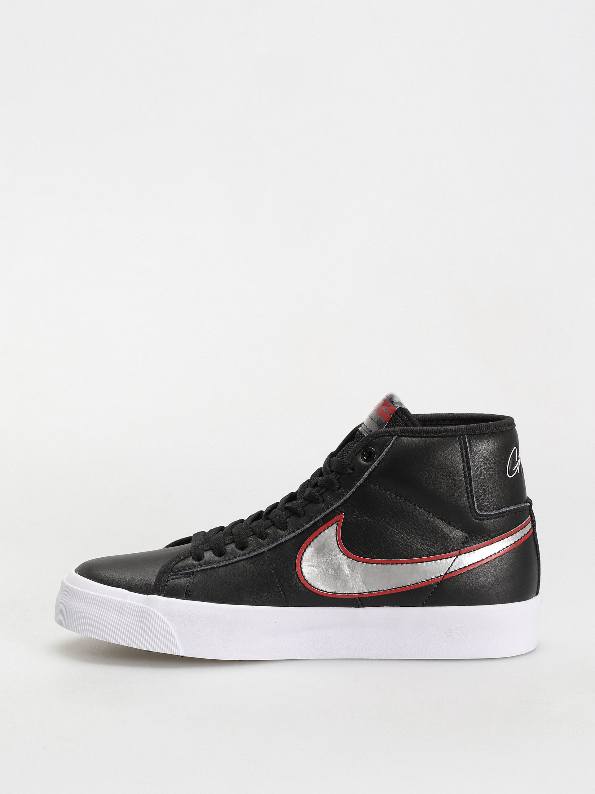 Nike SB Zoom Blazer Mid Pro GT Cipők (black/metallic silver university red)