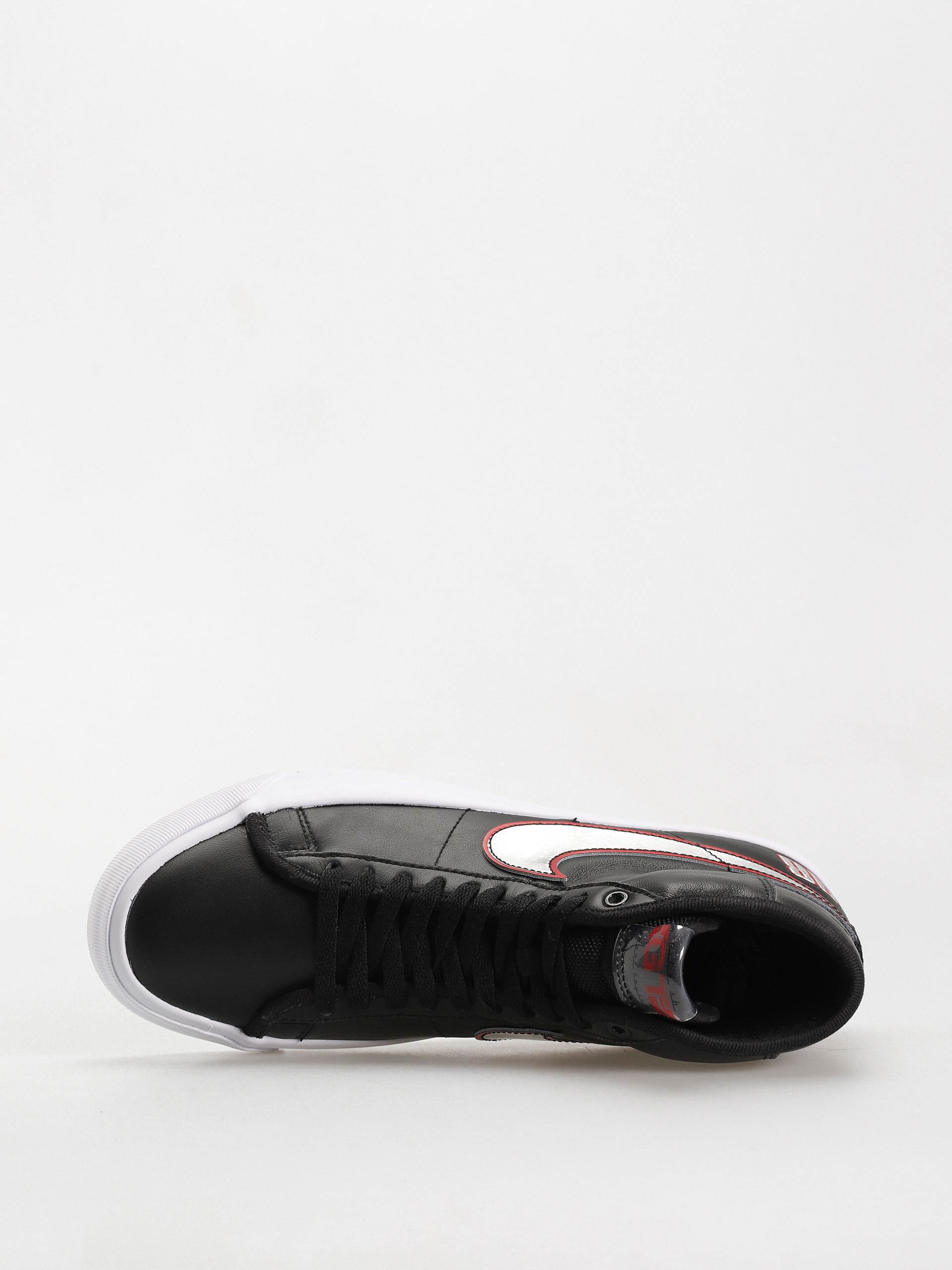 Nike SB Zoom Blazer Mid Pro GT Cipők (black/metallic silver university red)